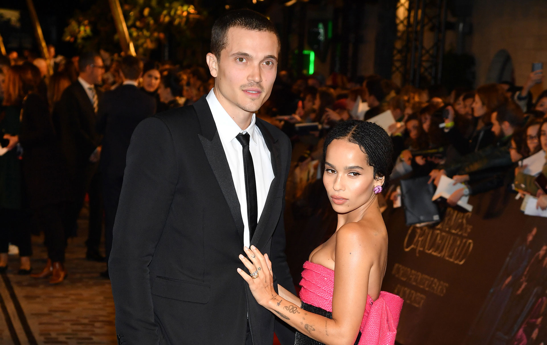 Karl Glusman movies, Zoe Kravitz wedding, Sweet ceremony, Marriage bliss, 1920x1220 HD Desktop