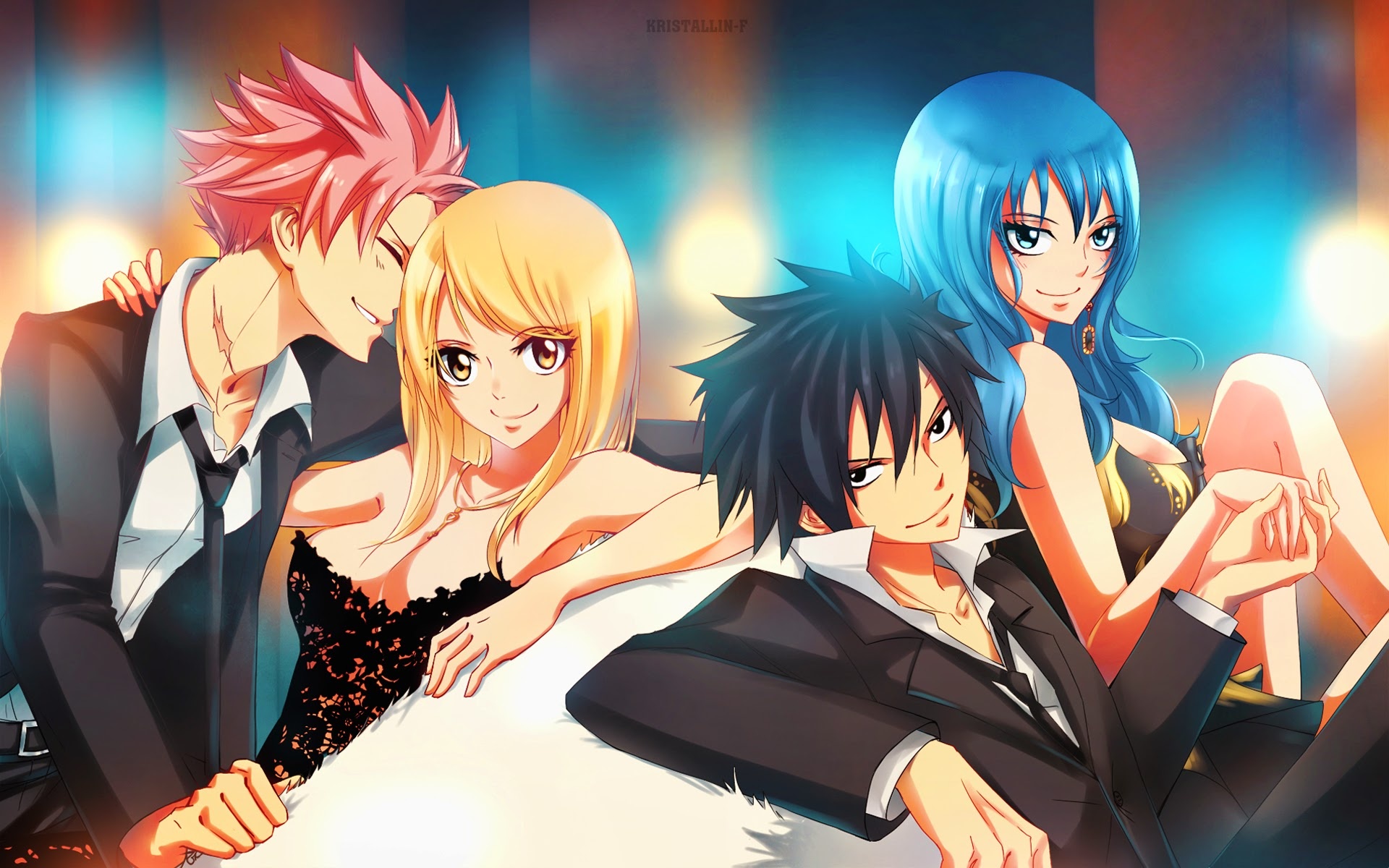 Gray Fullbuster, Dragneel Lucy Heartfilia, Juvia Lockser, Fairy Tail, 1920x1200 HD Desktop