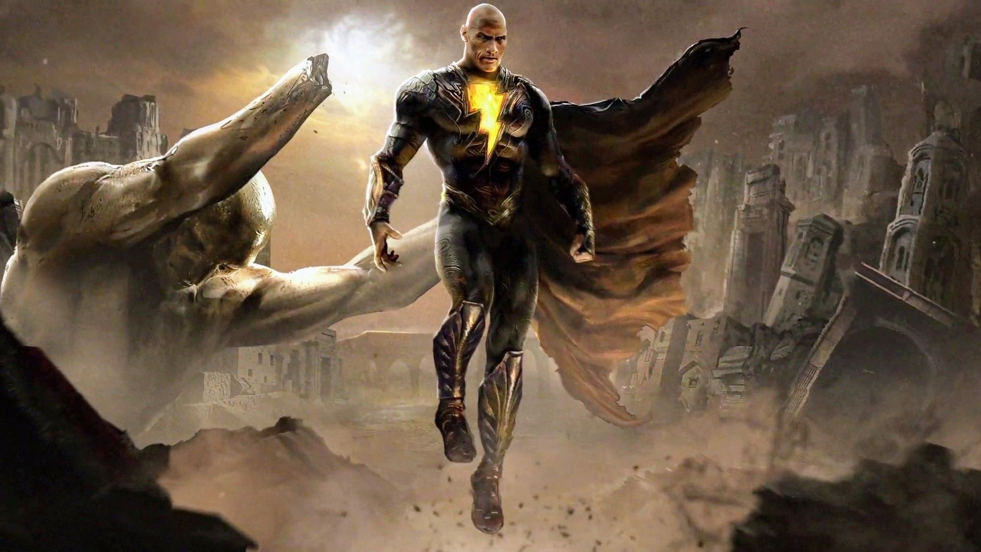 Black Adam, Dwayne Johnson, Dwayne the Rock Adams, Superhero movie, 1920x1080 Full HD Desktop