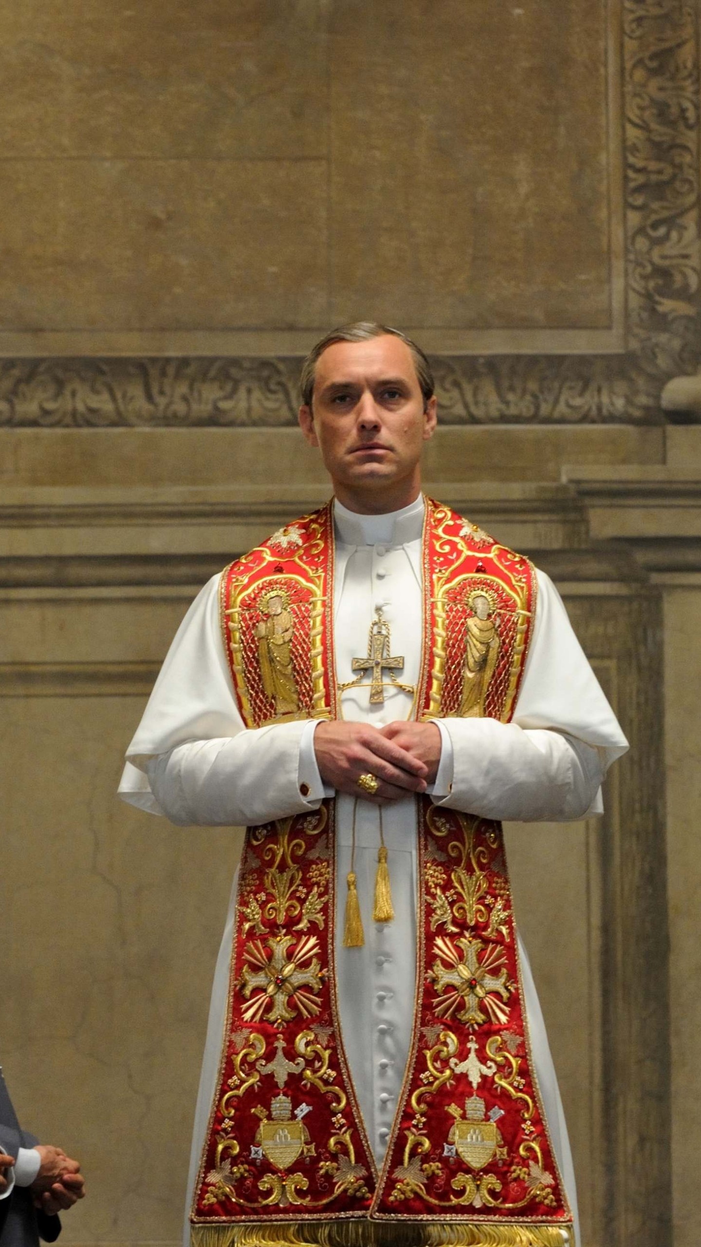 Jude Law, The Young Pope, Best TV series, Ecclesiastical drama, 1440x2560 HD Phone