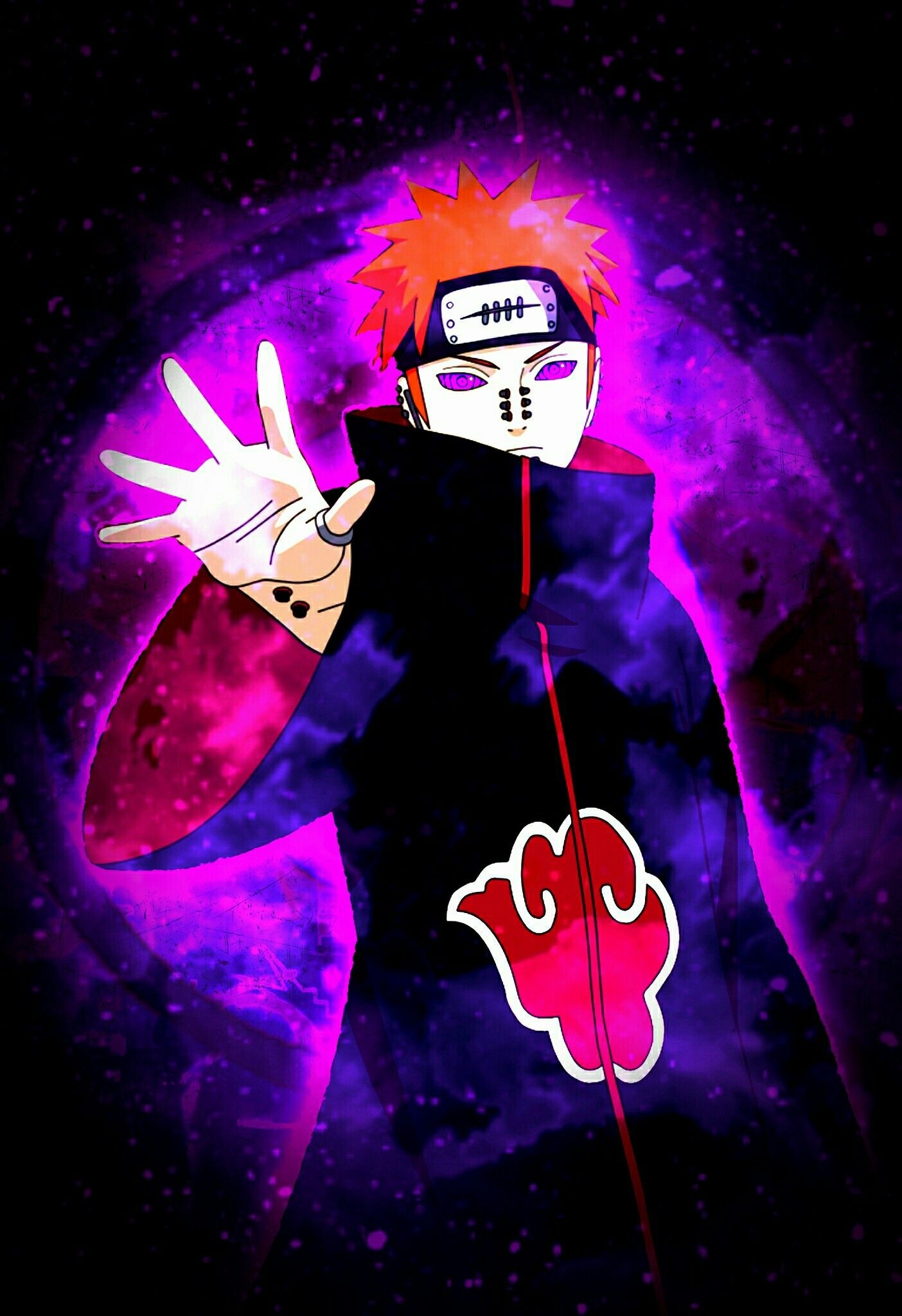 Pain Deva Path, Akatsuki cloak, Rinnegan, HD Phone wallpaper