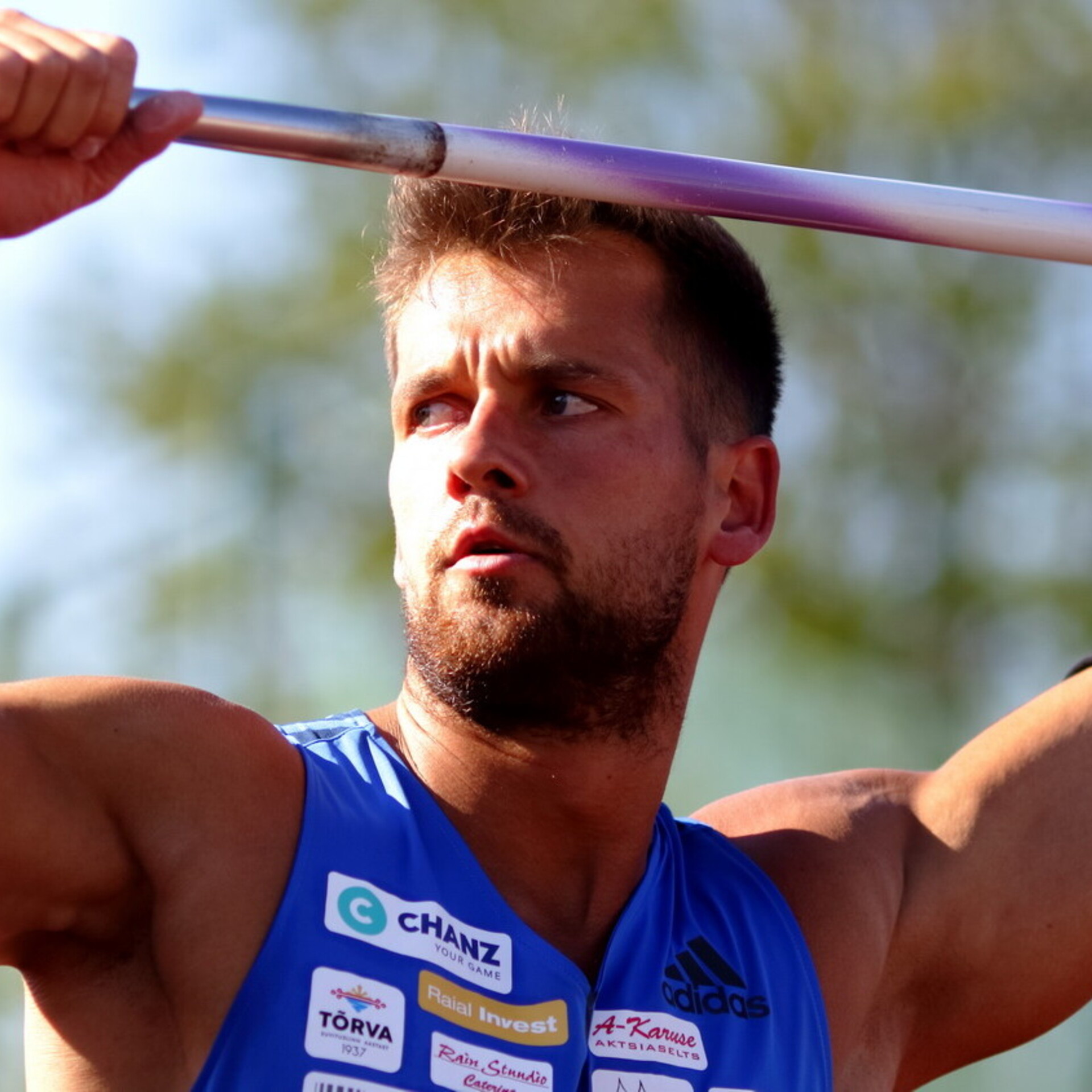 Magnus Kirt, Sportsman, Javelin throw, National Championships, 1920x1920 HD Phone