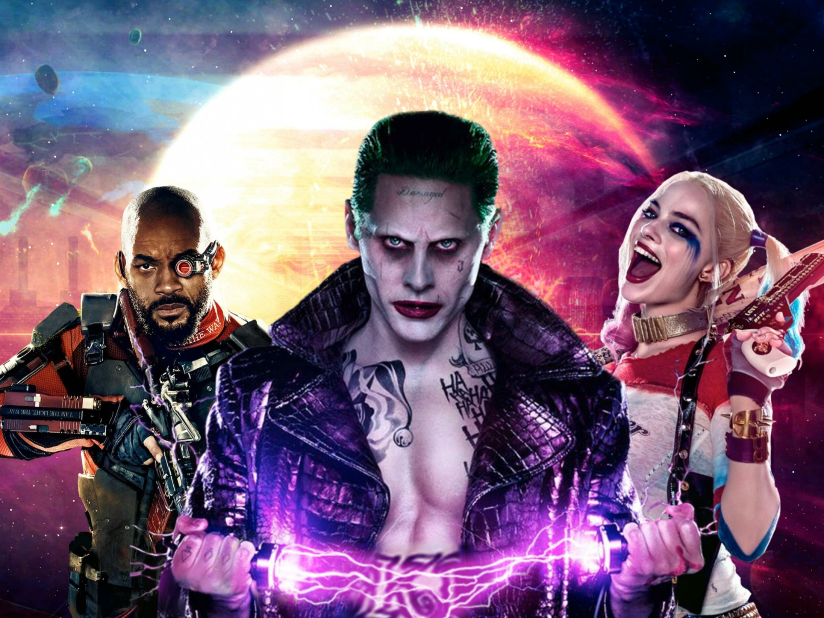 Deadshot, Joker, Harley Quinn, Suicide Squad Wallpaper, 2800x2100 HD Desktop