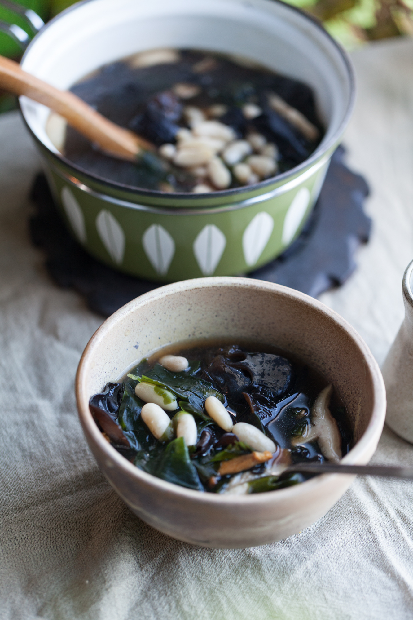 Wood Ear Wakame soup, Cannellini bean, Homestead Brooklyn, Food, 1340x2000 HD Phone