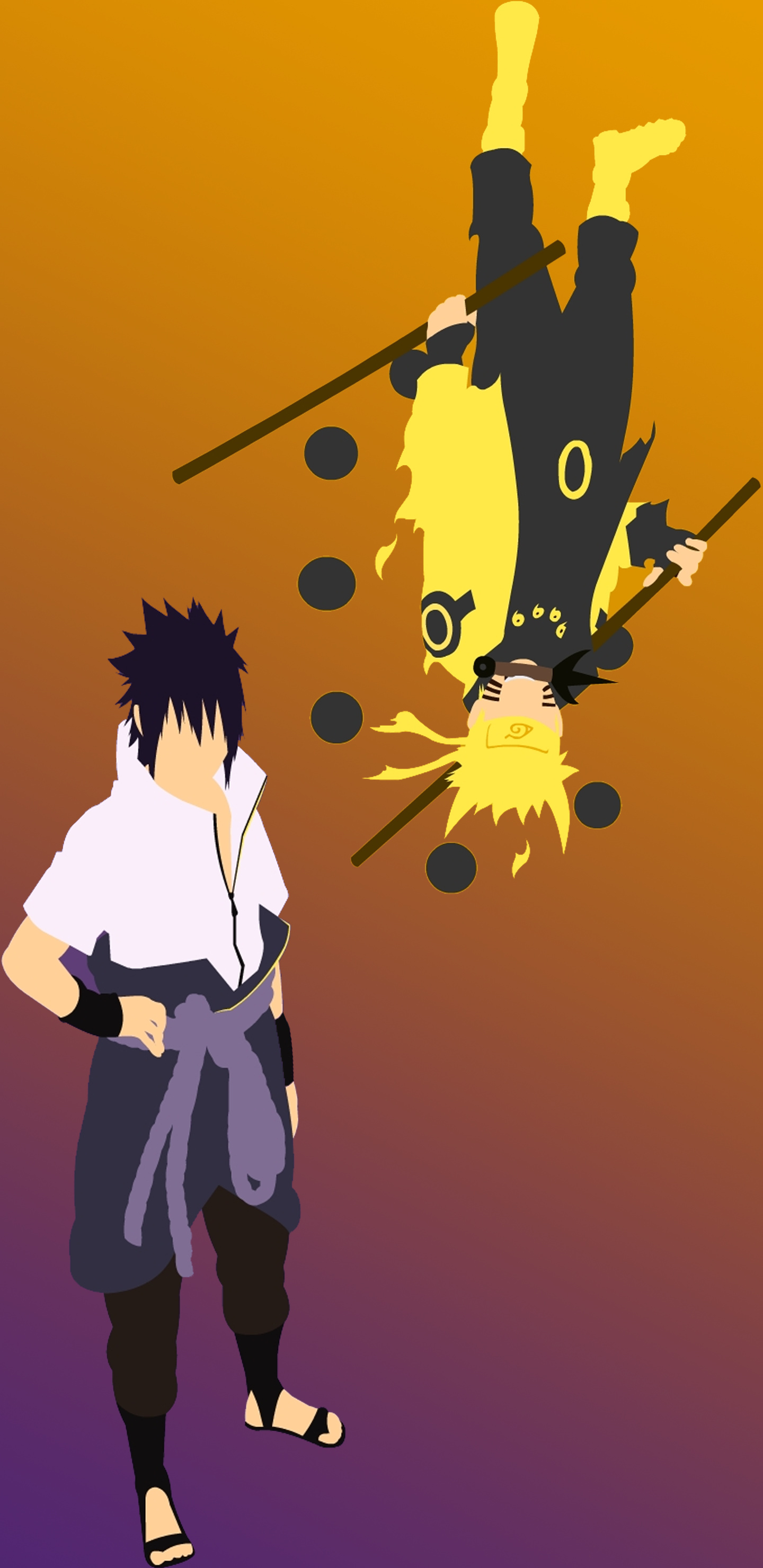 Sasuke Uchiha, Six Paths Naruto Uzumaki, Truth-Seeking Orbs, HD Phone wallpaper