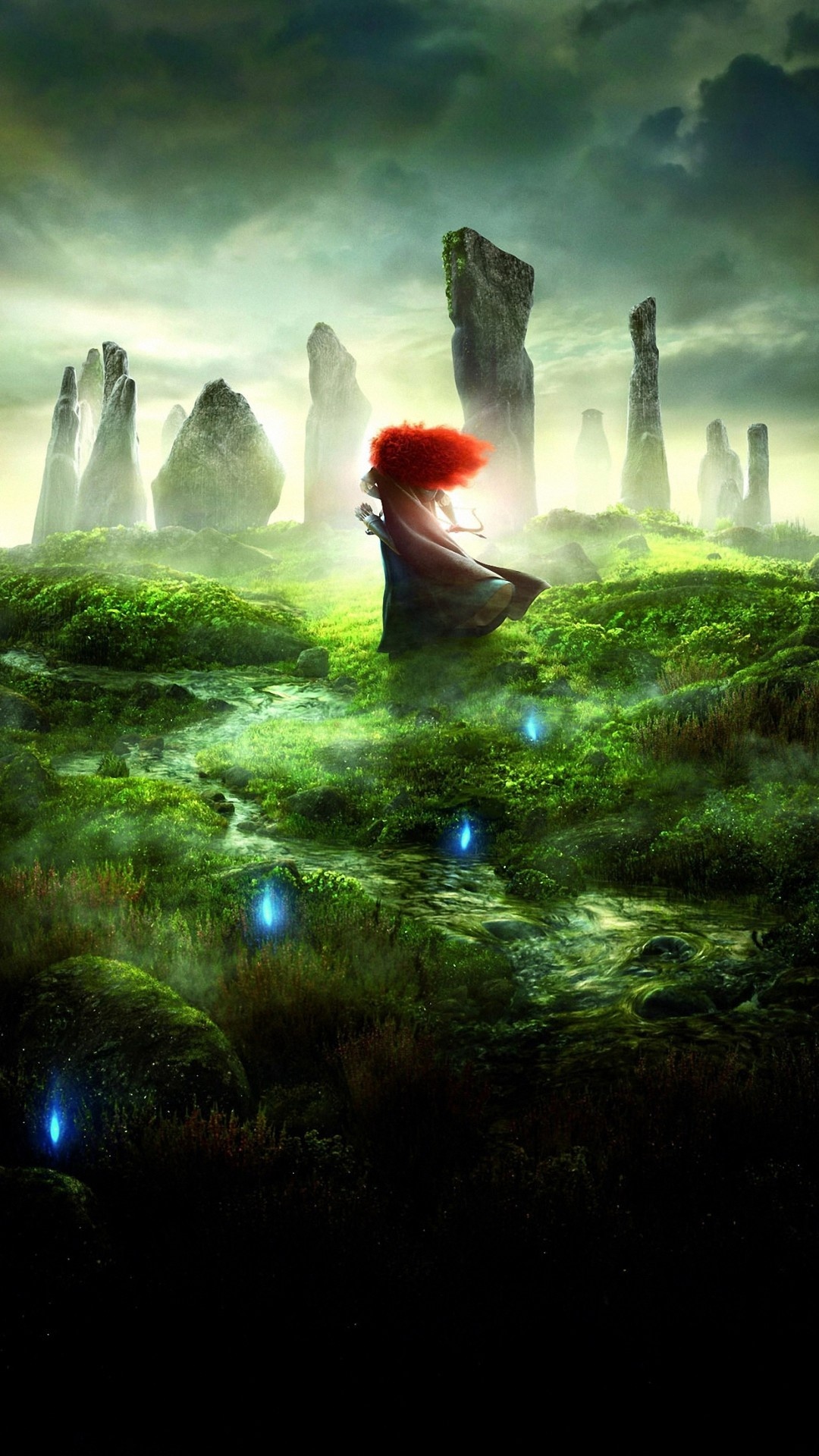 Princess Merida, Brave, Animation, iPhone Wallpapers, 1080x1920 Full HD Phone