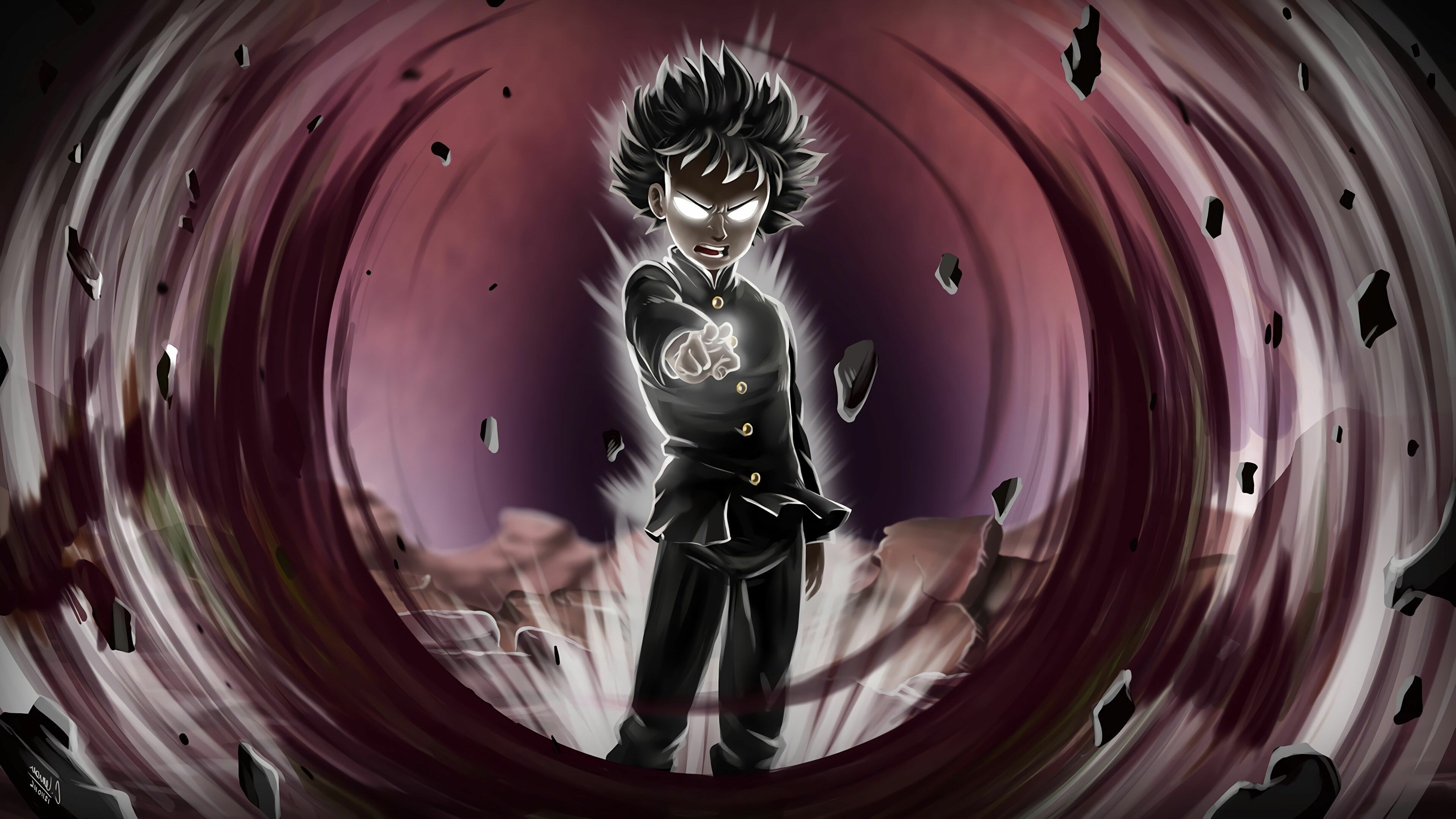 Mob Psycho 100, Mobile wallpapers, Tablet backgrounds, High-definition graphics, 3840x2160 4K Desktop