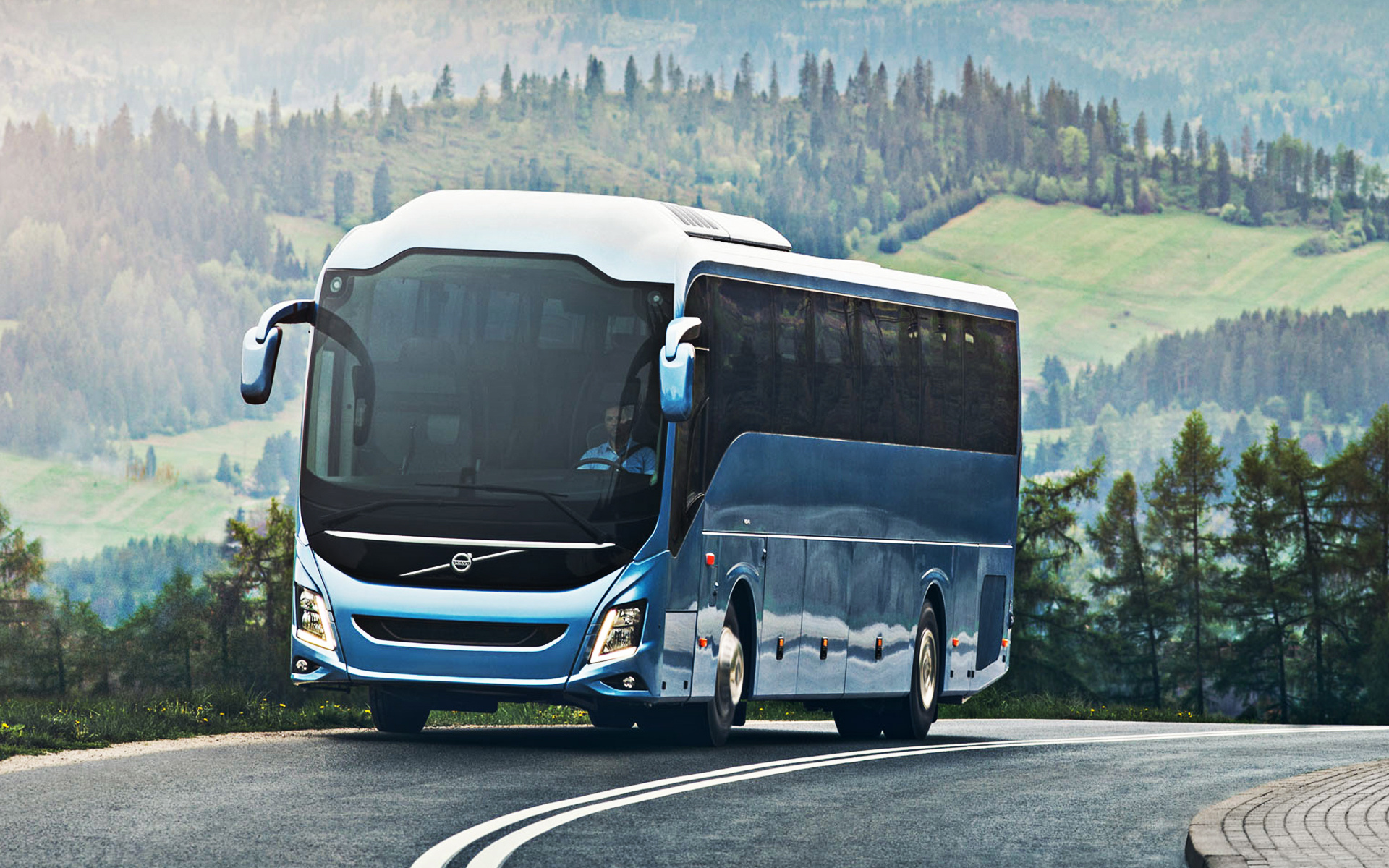 Volvo 9900, Bus Wallpaper, 1920x1200 HD Desktop