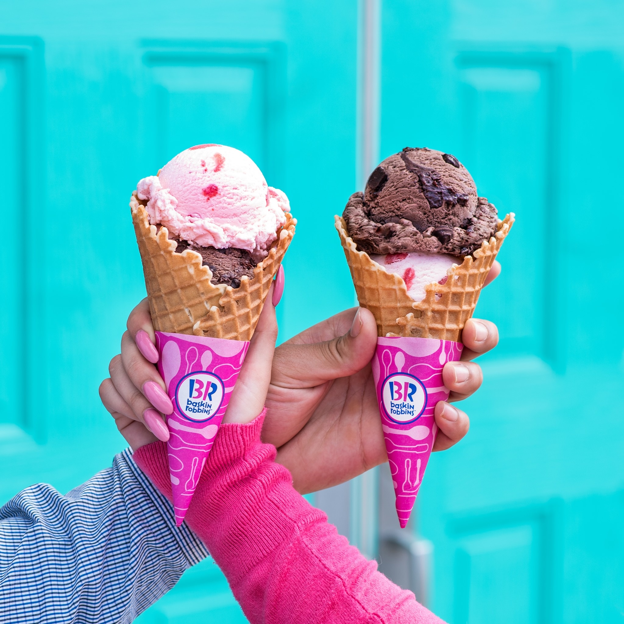 Baskin Robbins, Inside scoop, Ice cream delivery, Udders, 2050x2050 HD Phone