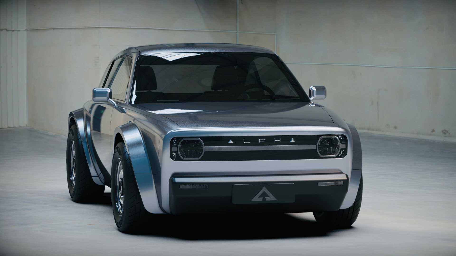 Alpha Ace, Retro design, California, Electric coupe, 1920x1080 Full HD Desktop