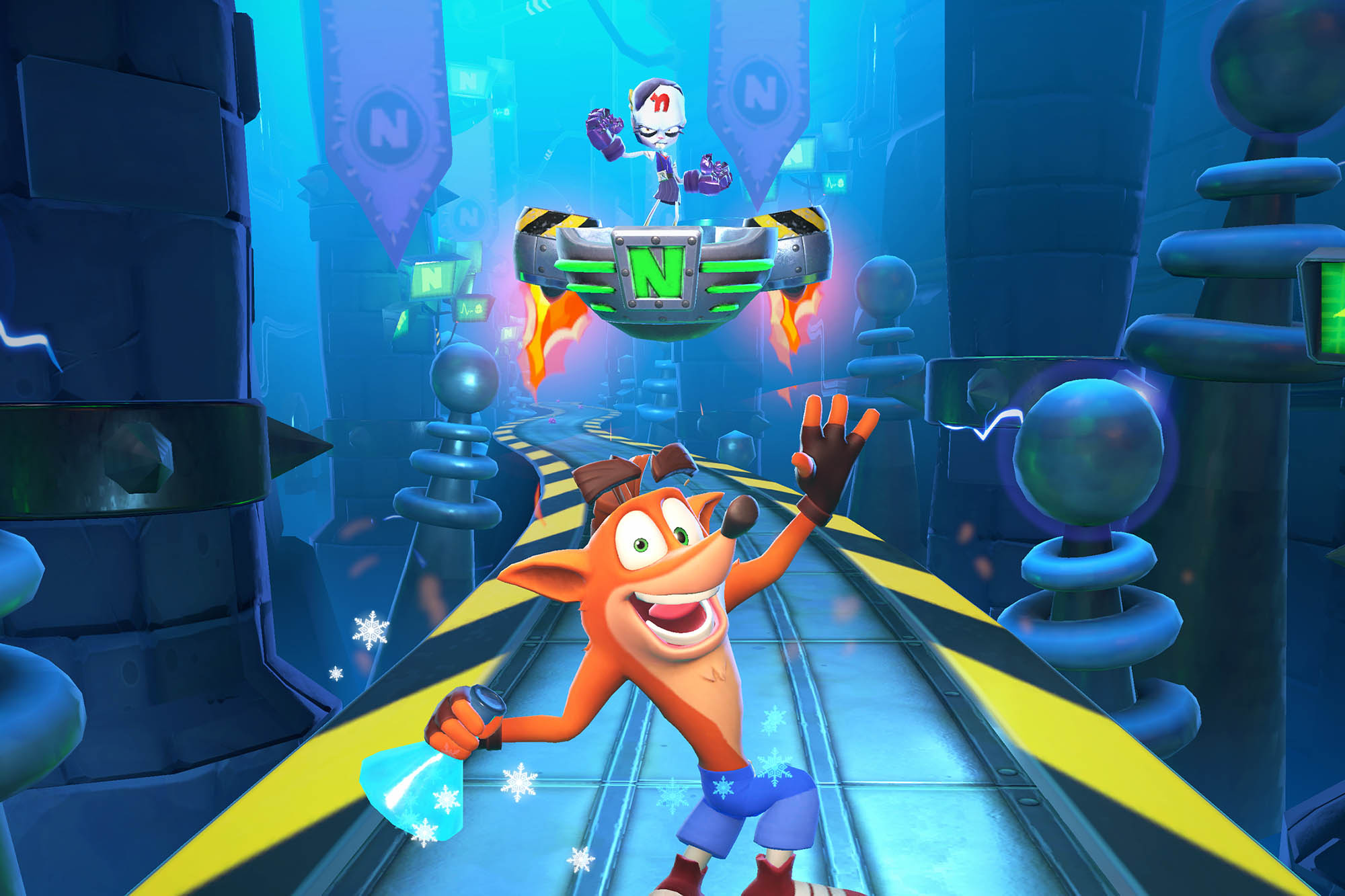 Crash Bandicoot, Nina Cortex, Crash Bandicoot: On the Run!, HD Desktop wallpaper