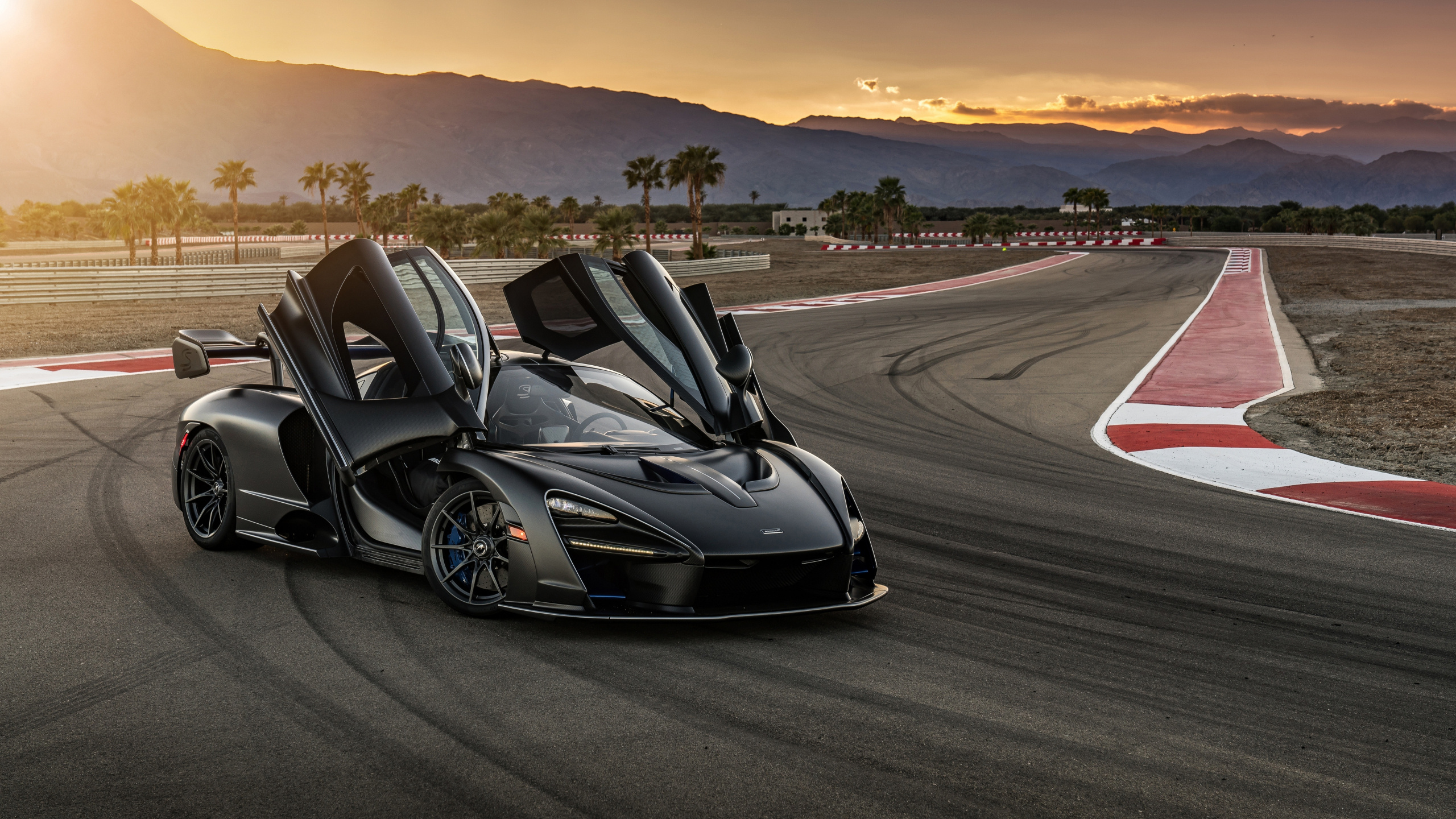 McLaren Senna, Black on road, Dual wide 169, HD image, 2560x1440 HD Desktop