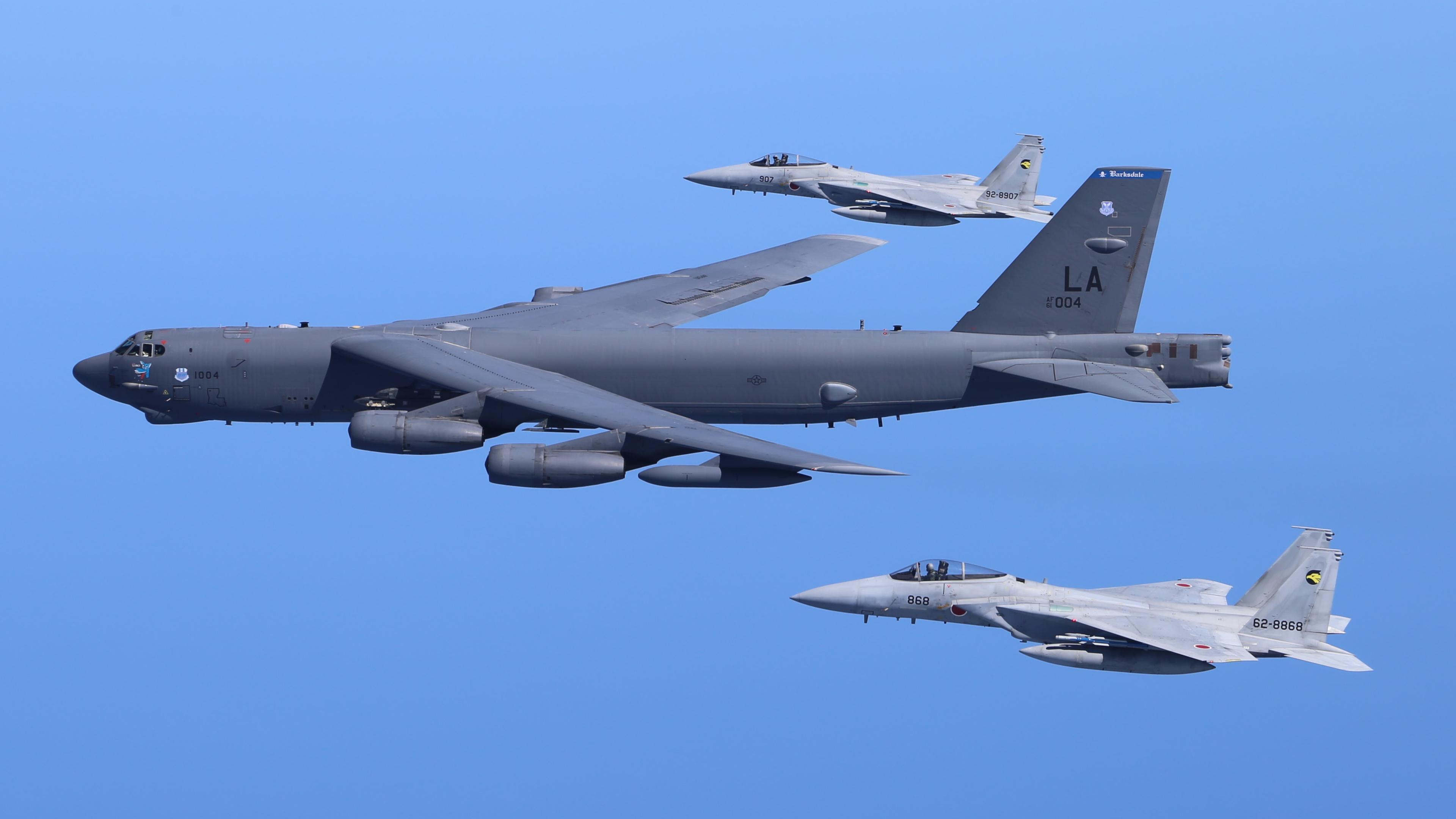 Boeing B-52, Sky, Fighter bomber, US Air Force, 3840x2160 4K Desktop