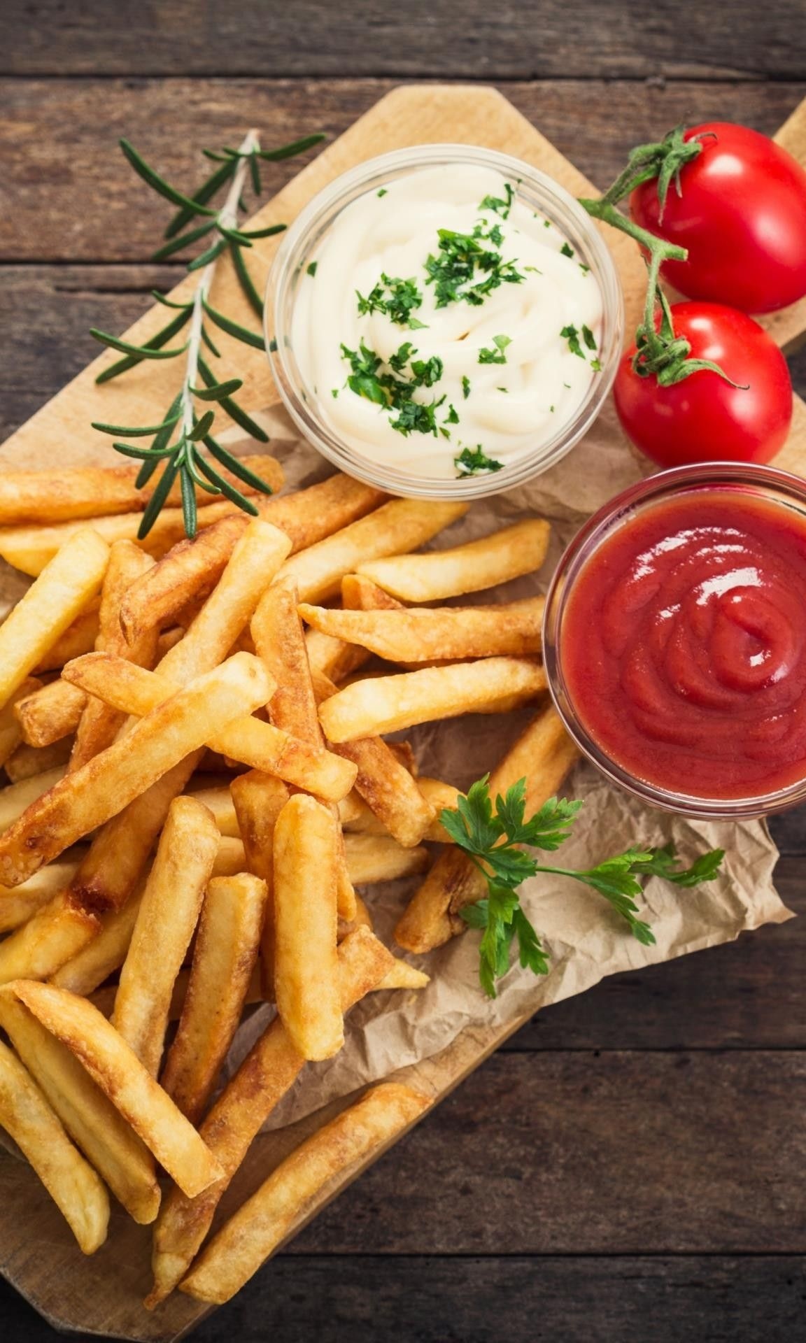 Delicious fries image, Crispy indulgence, Mouth-watering temptation, Food photography, 1160x1920 HD Phone