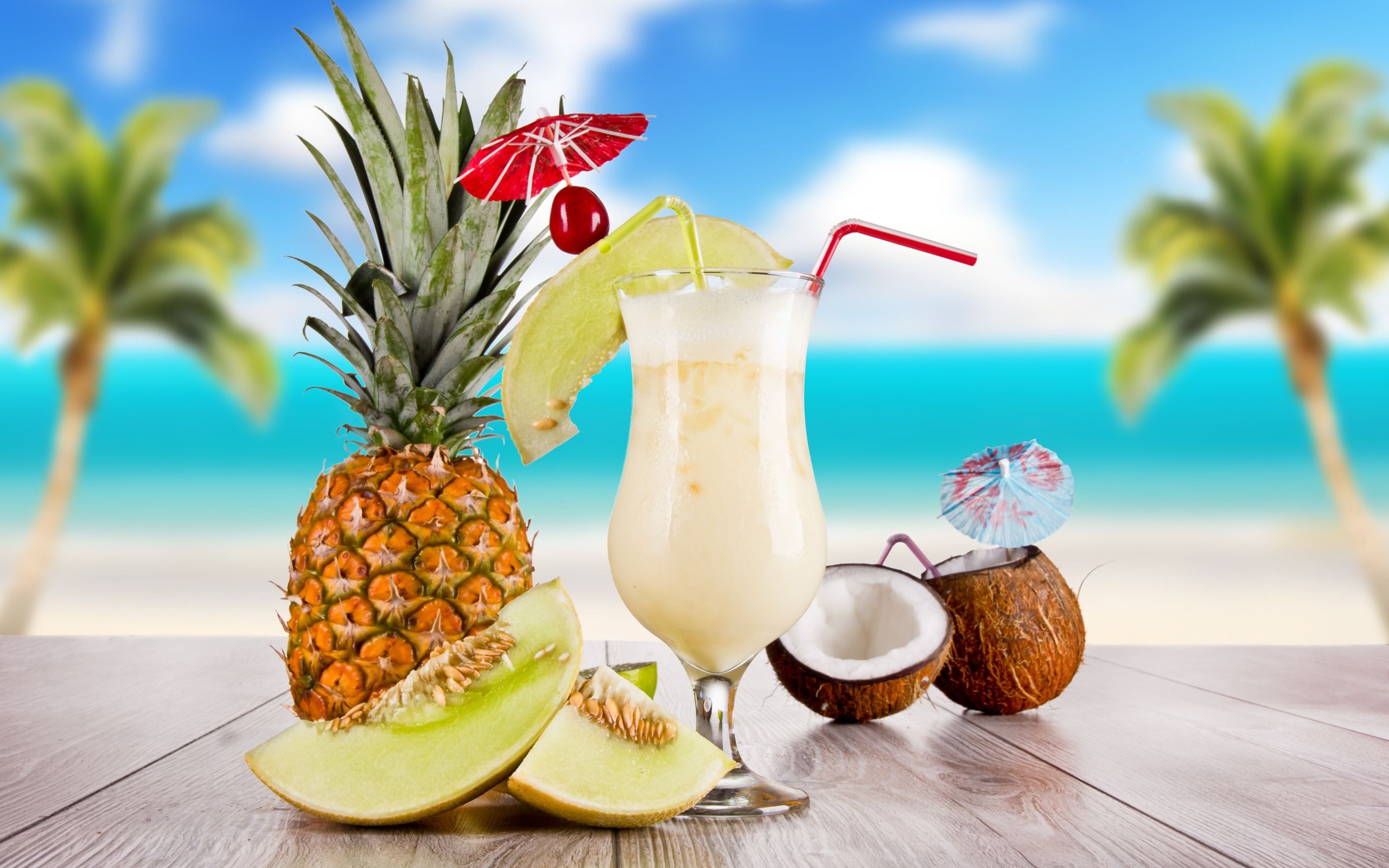 Coconut, Tropical fusion, Vibrant wallpapers, Tropical delights, 2560x1600 HD Desktop