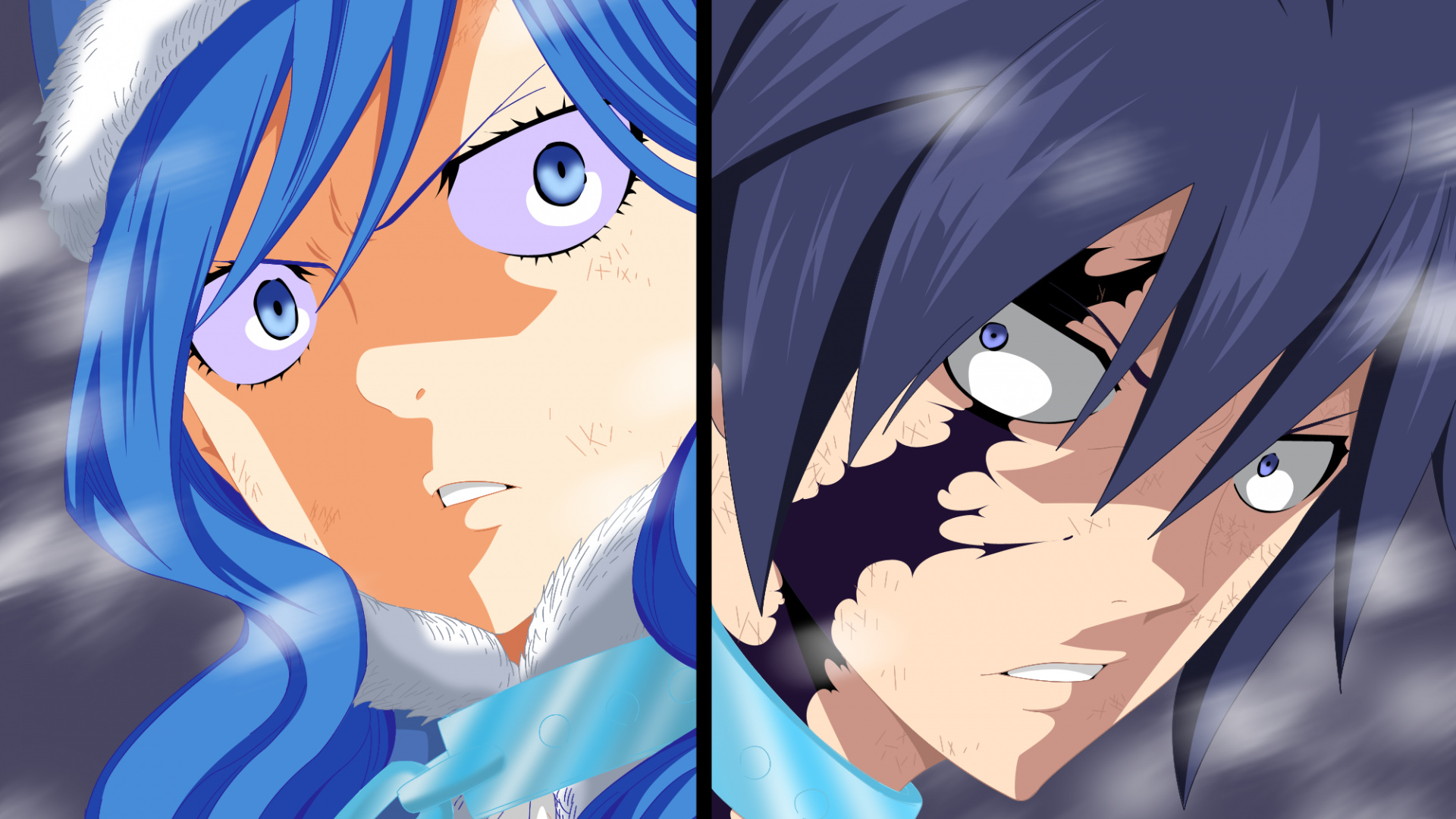 Gray Fullbuster, Juvia Lockser, Hd background, Fairy Tail, 1920x1080 Full HD Desktop