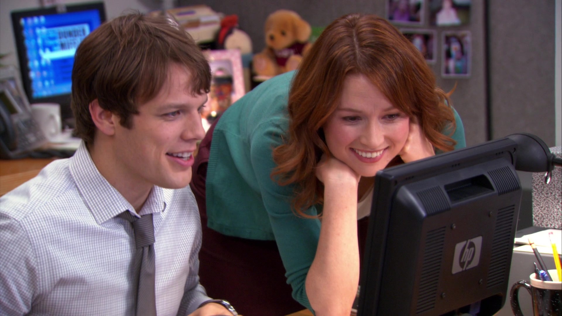 Jake Lacy, HP monitor, Pete Miller, Erin Hannon, 1920x1080 Full HD Desktop