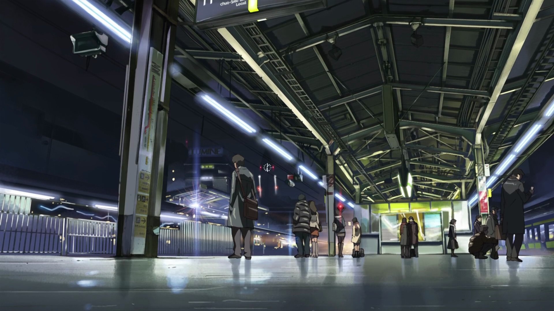 Takaki Tohno, 5 Centimeters per Second, Shinjuku Station platform, Full HD Desktop wallpaper