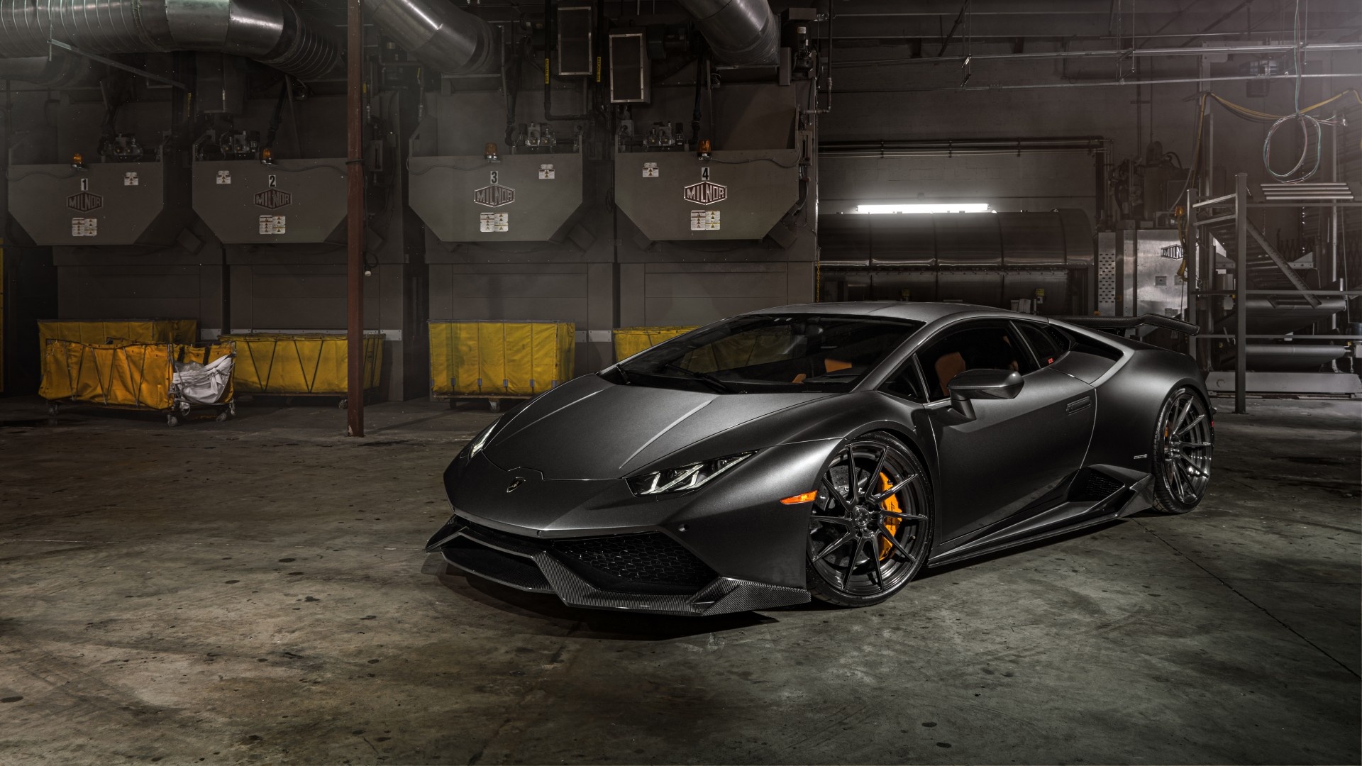 Black wheels, Lamborghini Huracan 4K wallpaper, 1920x1080 Full HD Desktop