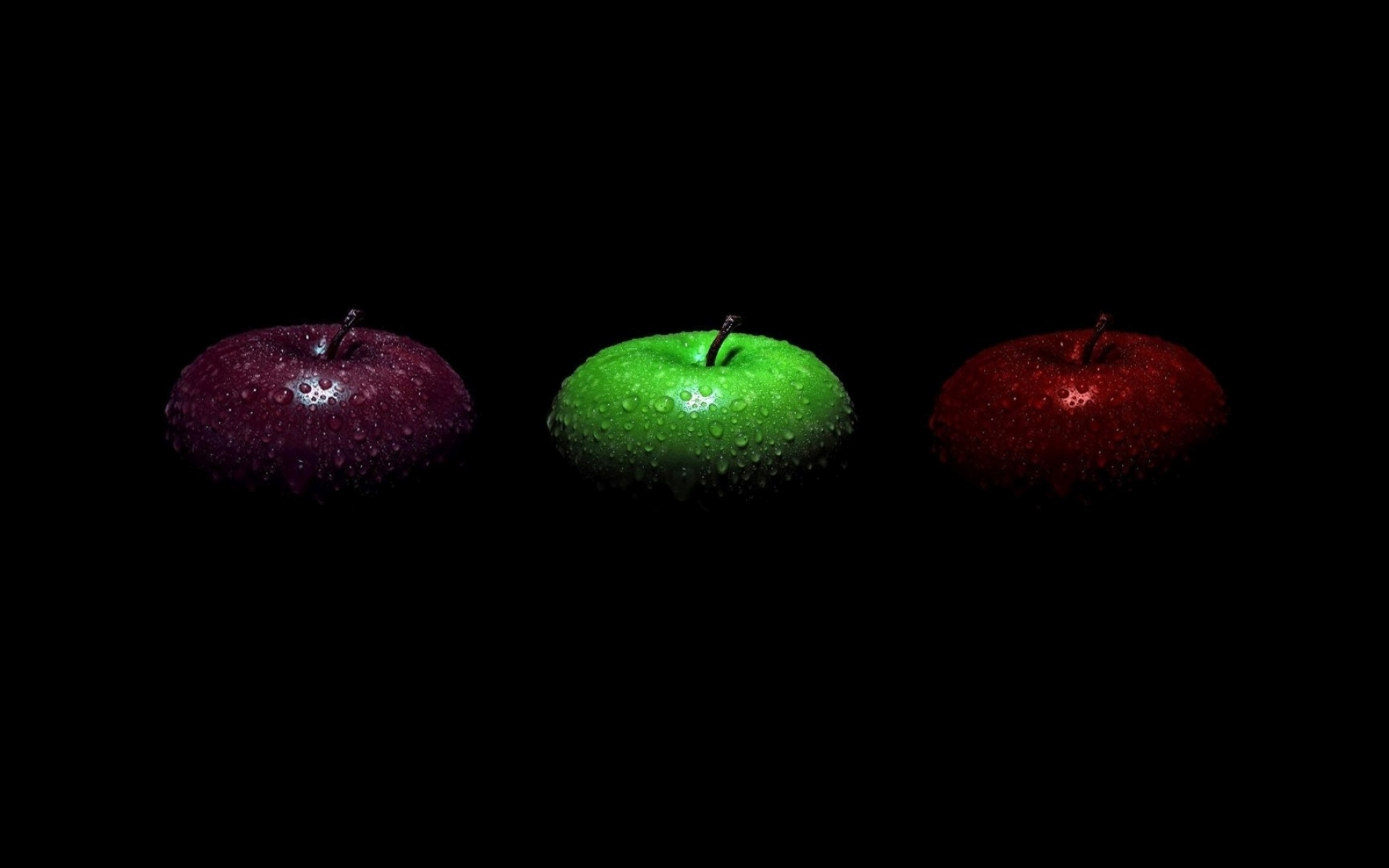 Apples with water drops, Digital art, Refreshing and juicy, Artistic masterpiece, 1920x1200 HD Desktop