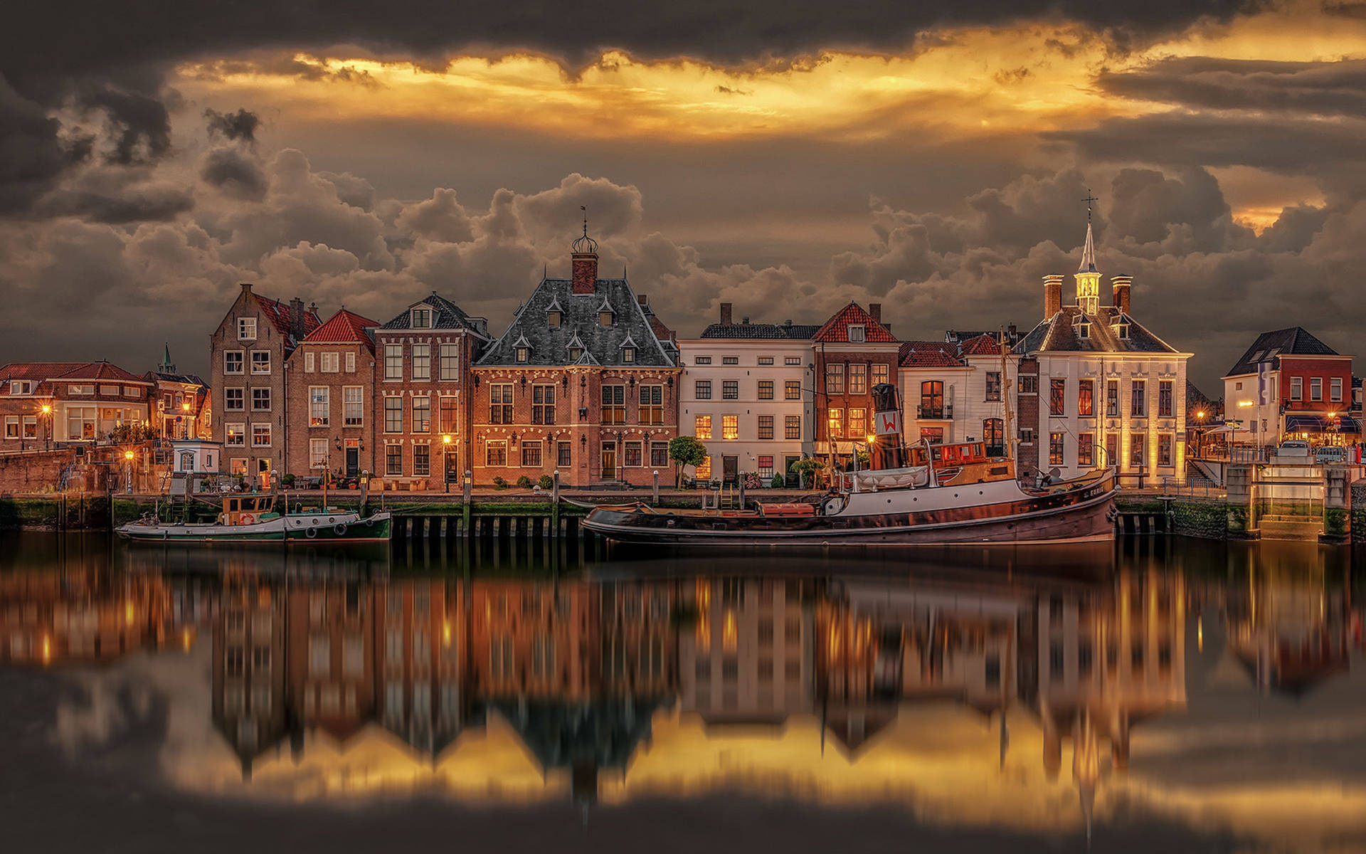 Old Port of Maasslui, For Computer Wallpaper, 1920x1200 HD Desktop