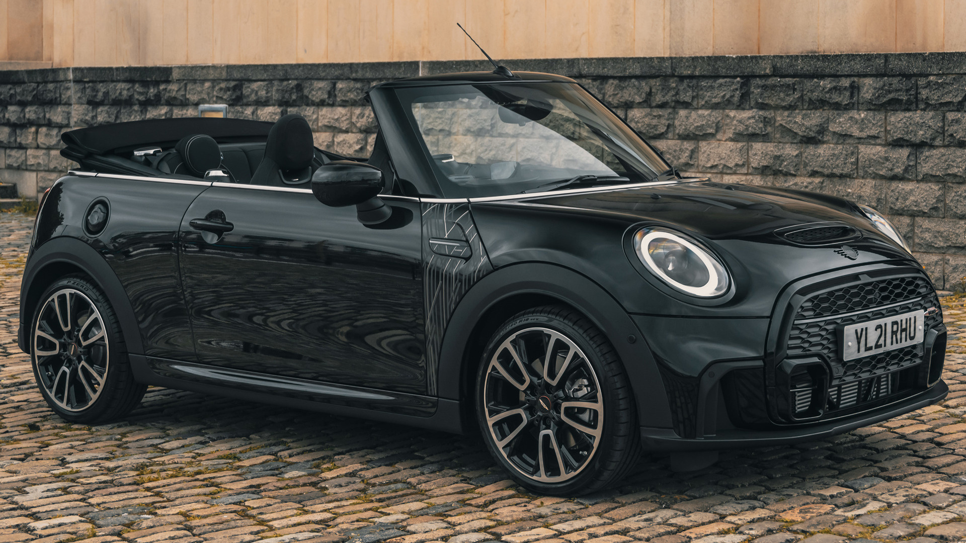 MINI Convertible jcw package shadow edition, 2021 mini cooper s convertible, Car pixel, Auto, 1920x1080 Full HD Desktop