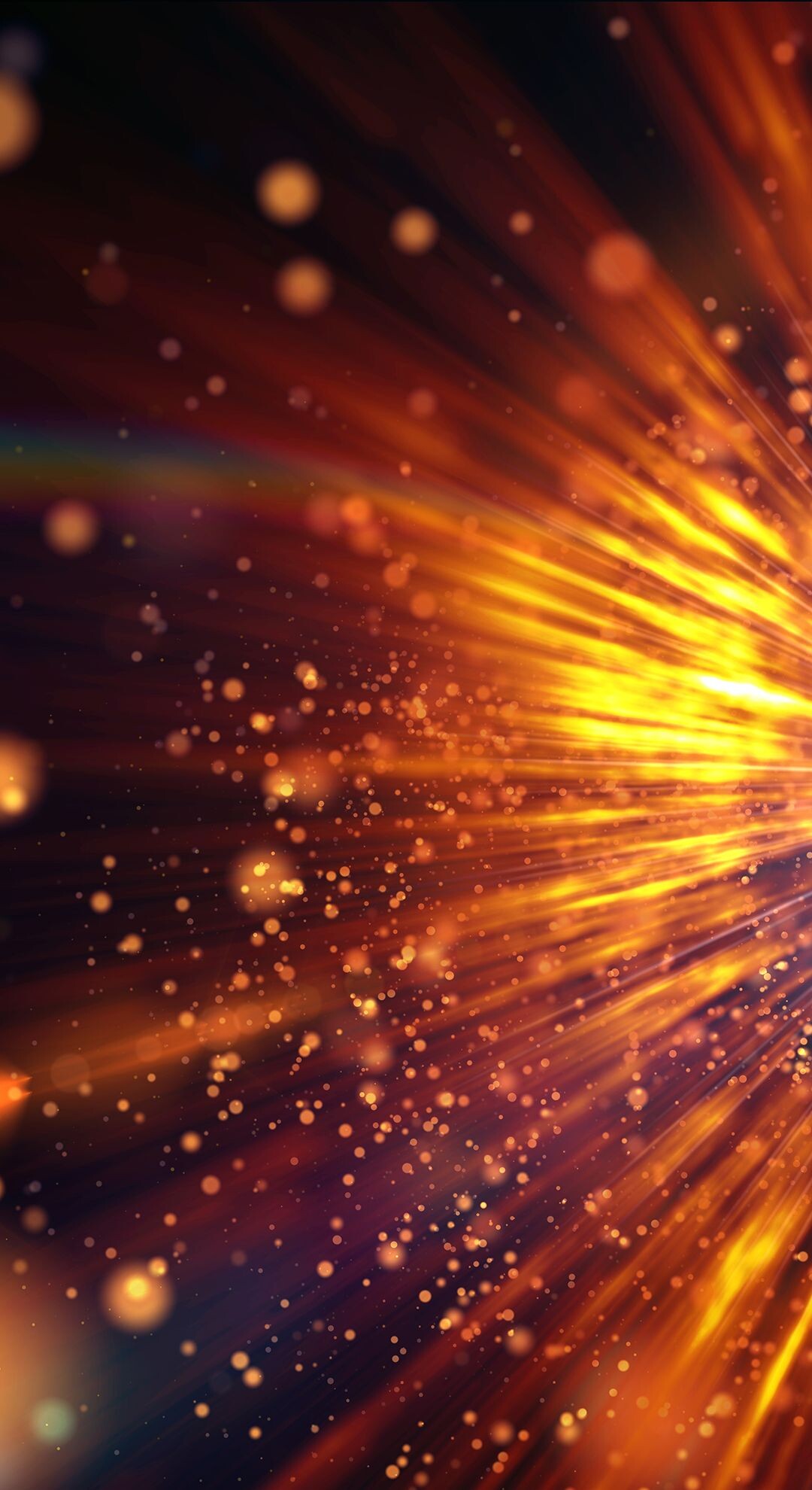 Gold lights, Whimsical aesthetic, Dreamy vibes, Enchanting glow, 1080x1980 HD Phone