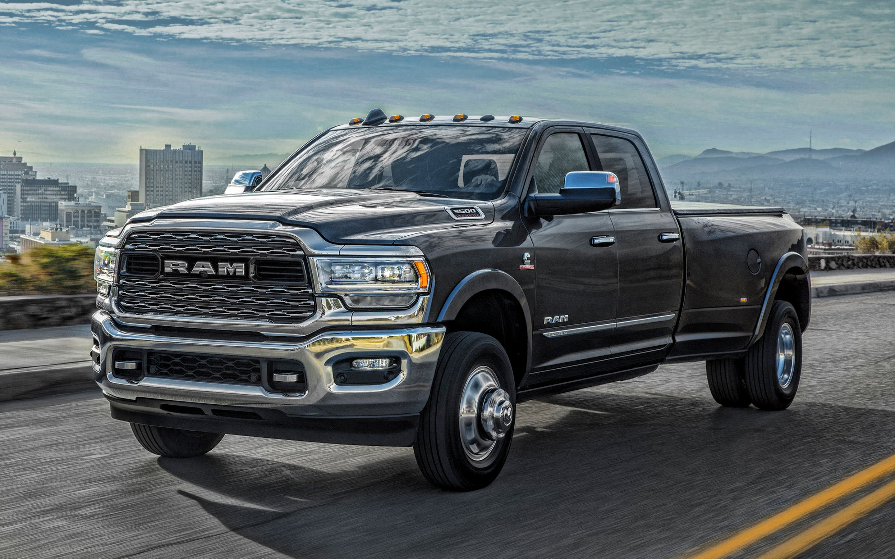 Ram 2500, Big gray pickup truck, American cars, Gray ram, 2880x1800 HD Desktop