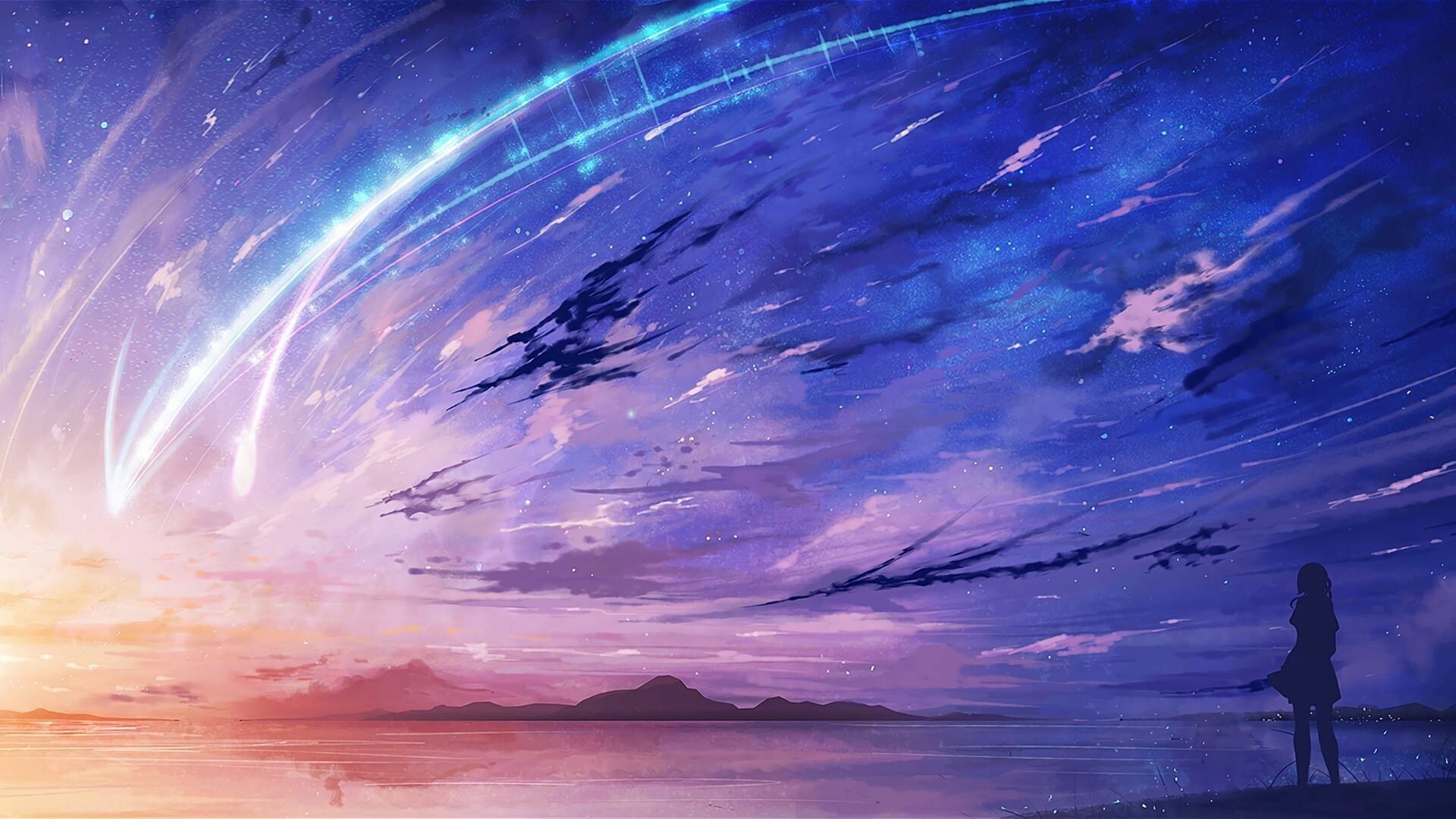 Your Name, Landscape wallpaper, 4K resolution, Nature, 1920x1080 Full HD Desktop