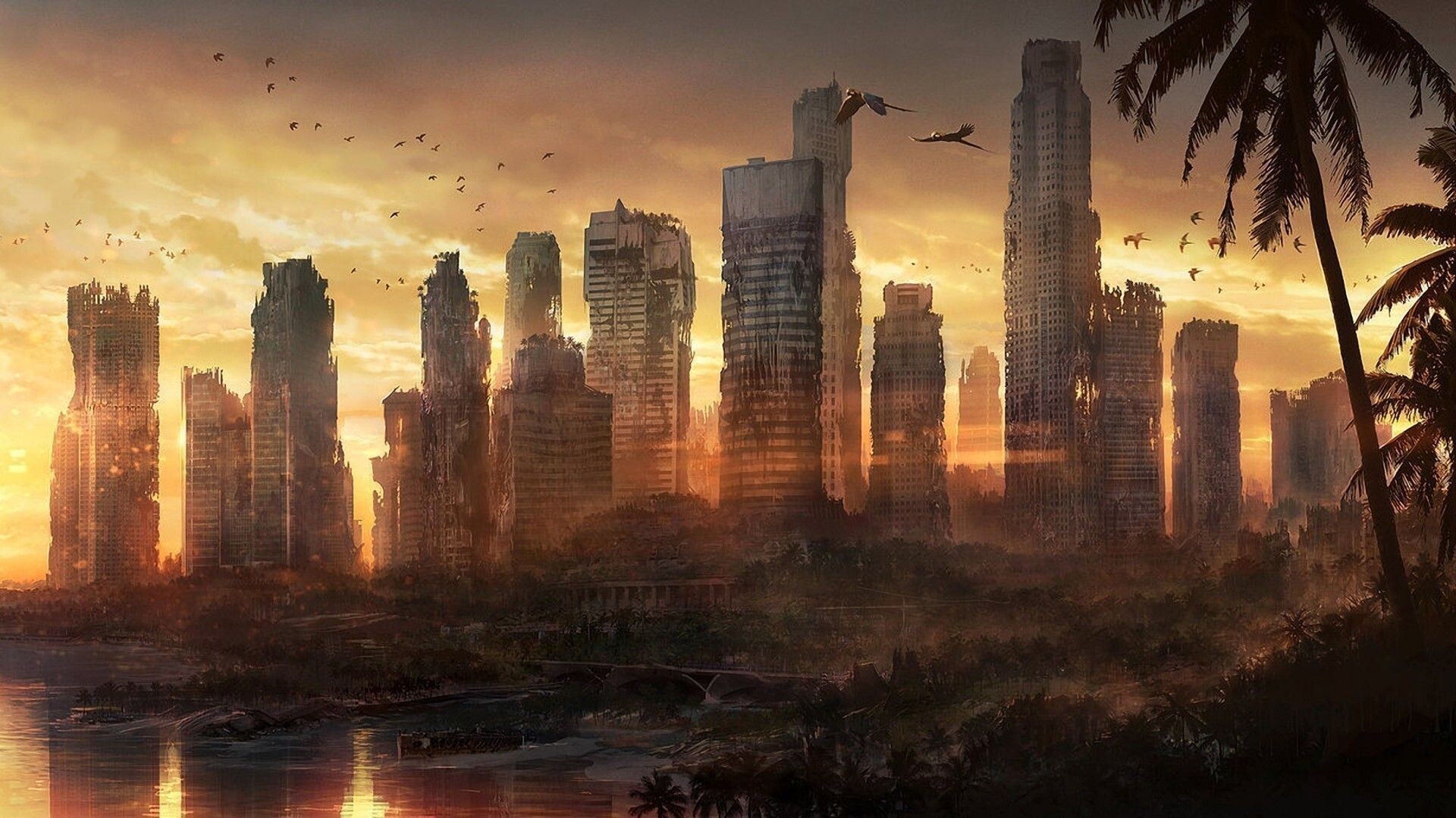 Abandoned City, Backgrounds, 1920x1080 Full HD Desktop