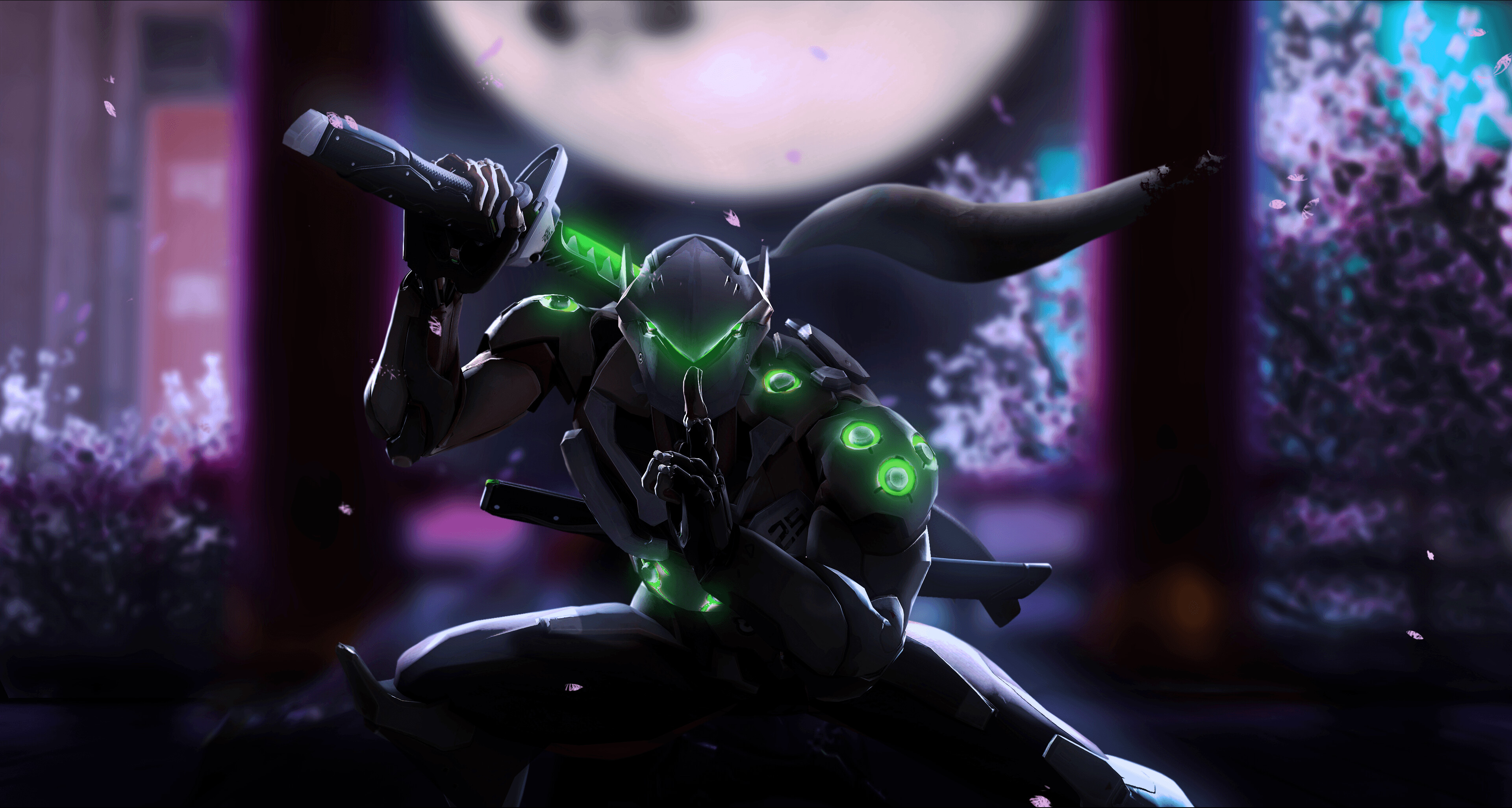 Overwatch Genji wallpapers, Top backgrounds, 3840x2060 HD Desktop