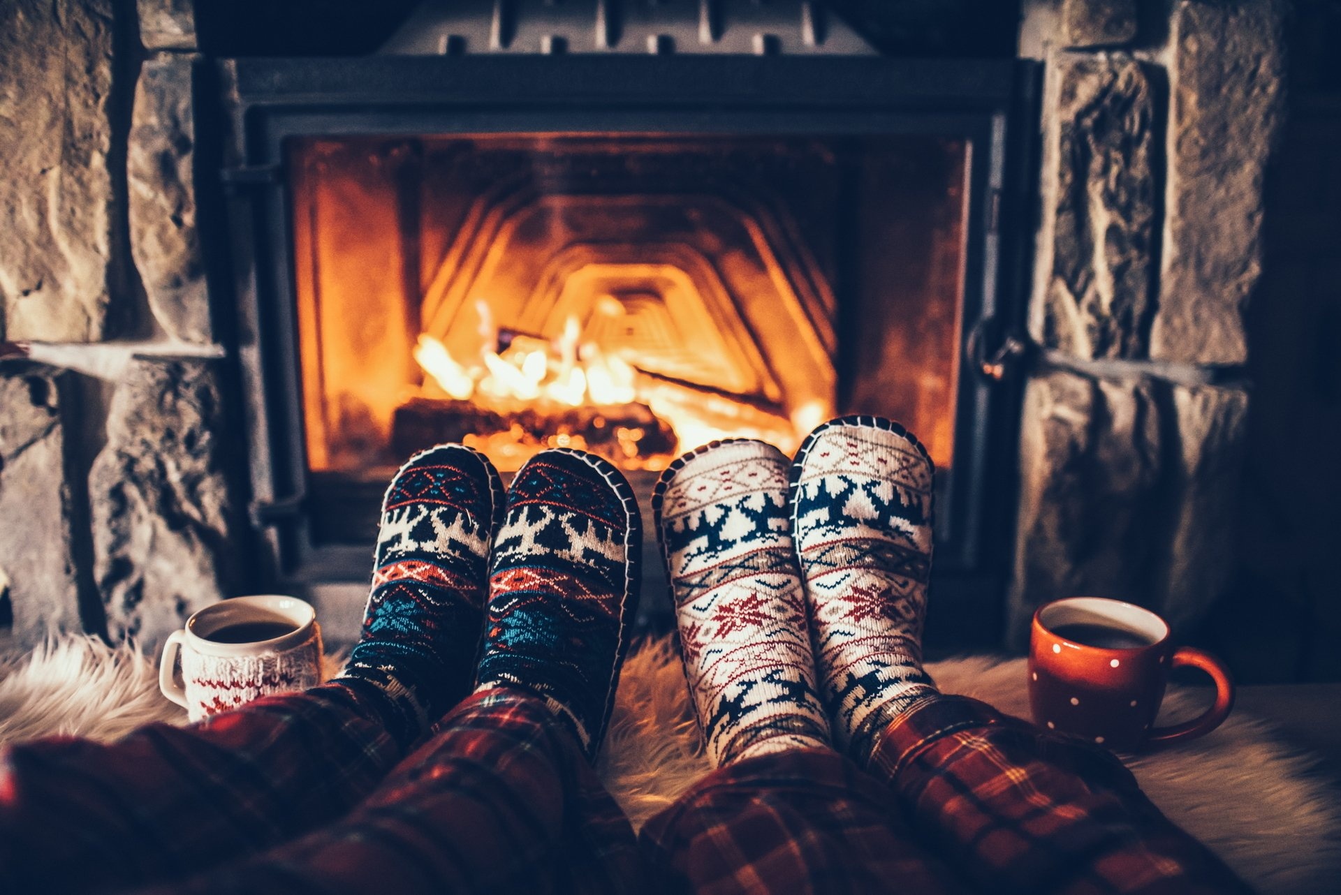 Intimate fireplace moment, Cozy warmth, Relaxing ambiance, Togetherness, 1920x1290 HD Desktop
