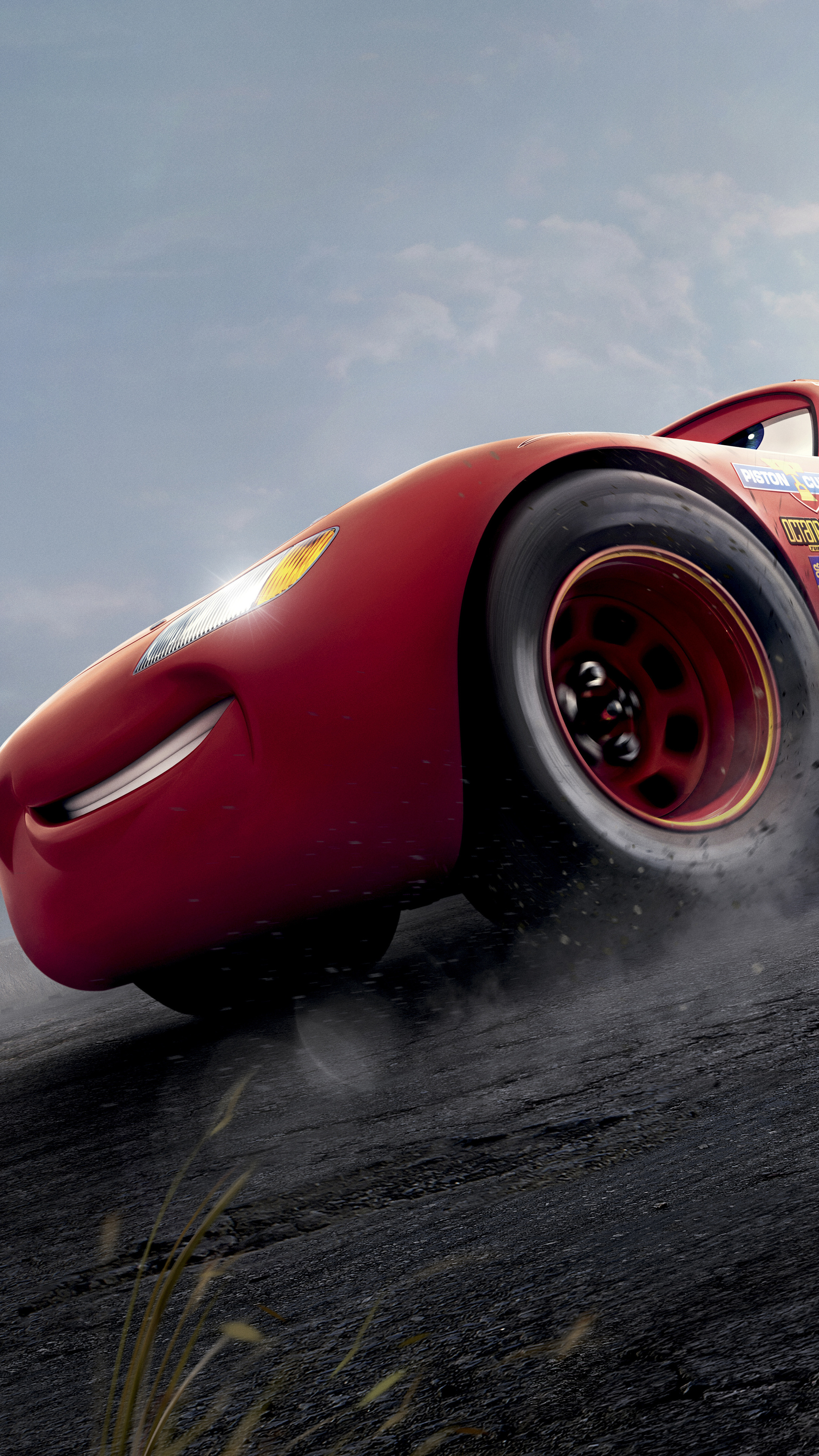 Cars 3, Red Lightning McQueen, 8K, Sony Xperia, 2160x3840 4K Phone