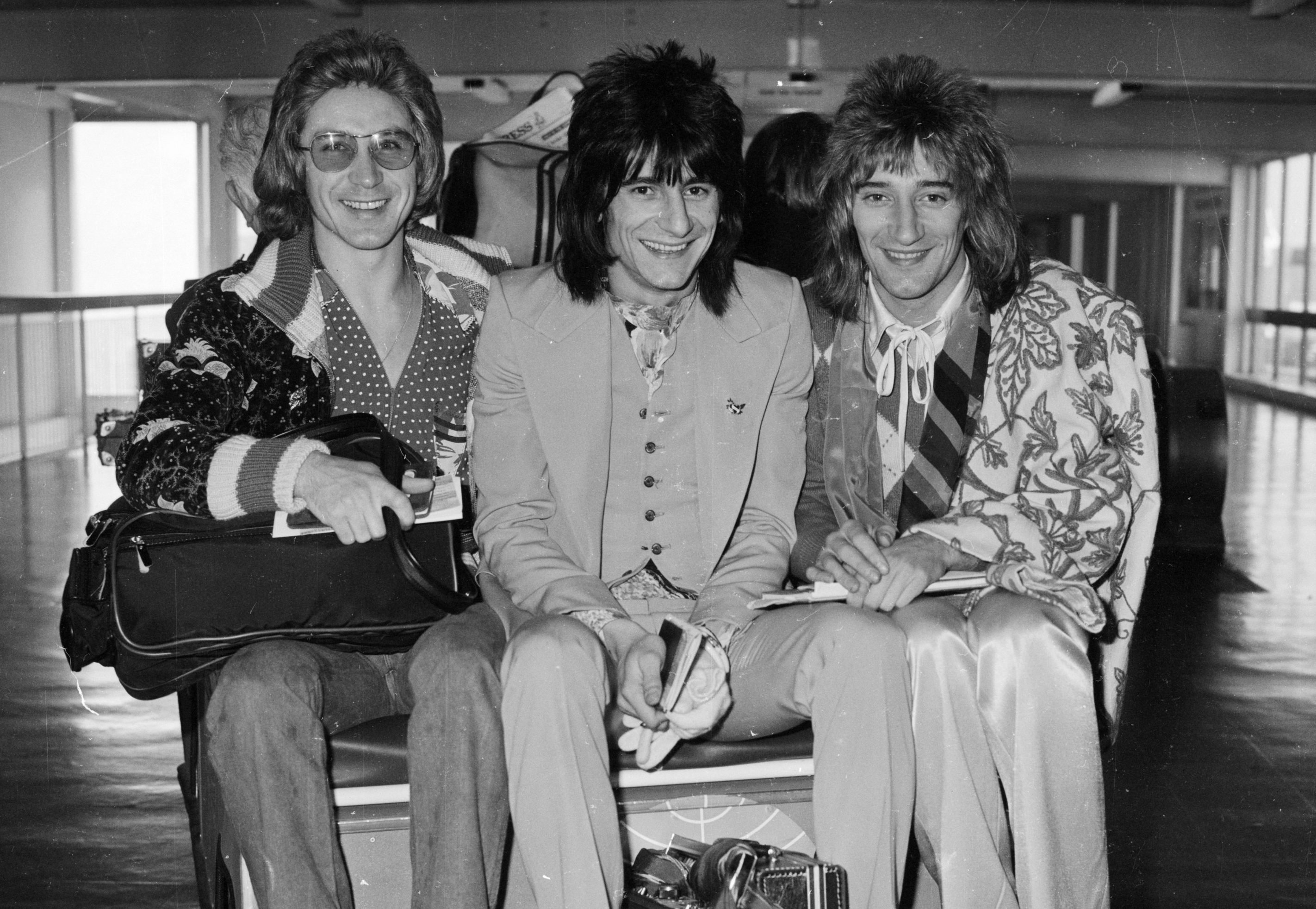Ronnie Wood, Faces reunion at Brit Awards, 40th anniversary celebration, Rod Stewart, 2850x1970 HD Desktop