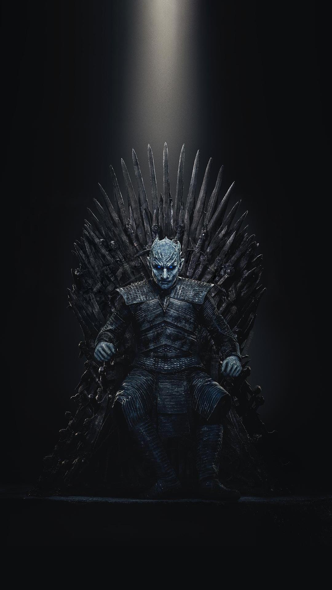 Night King, Iron Throne Wallpaper, 1080x1920 Full HD Phone