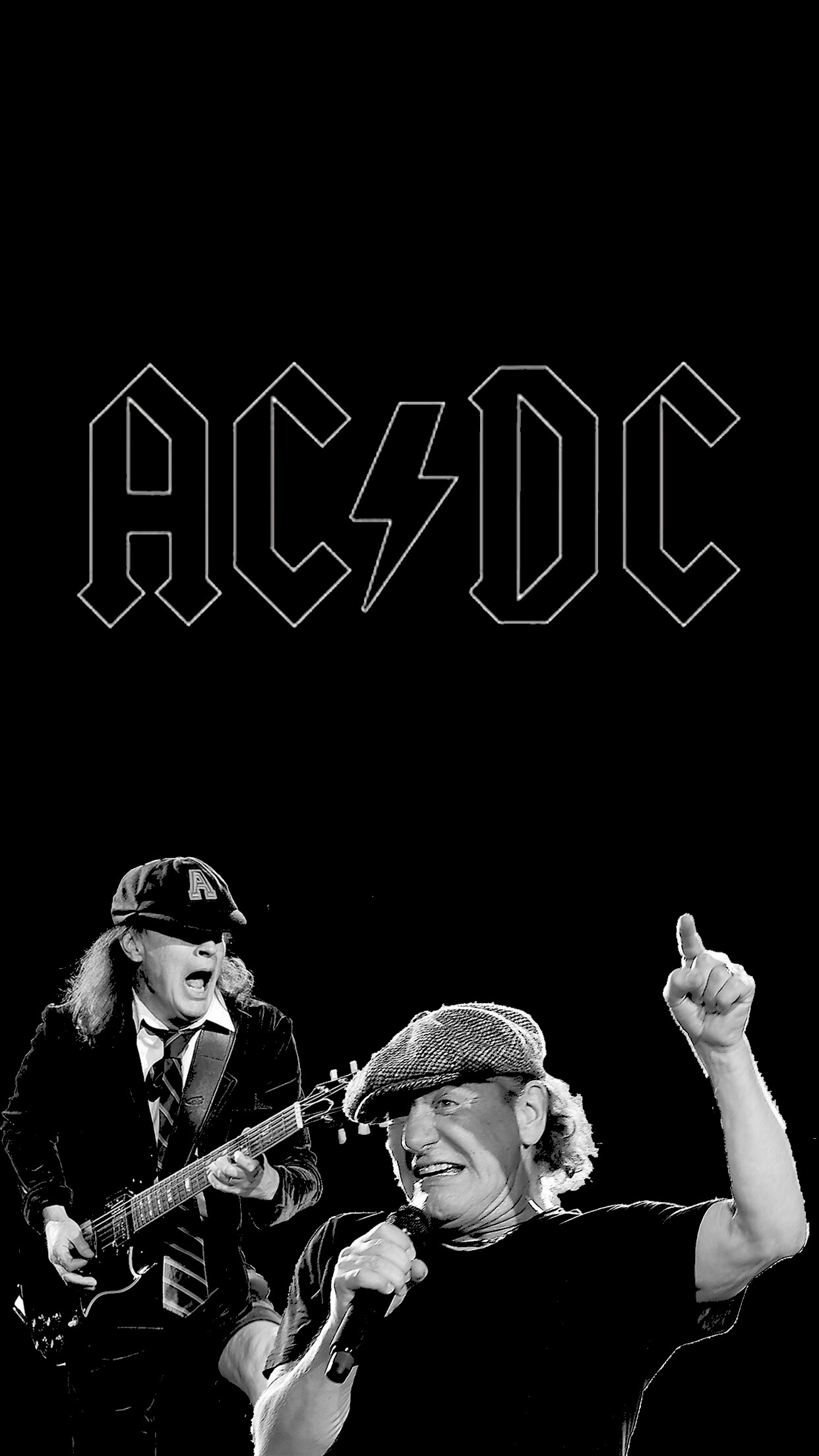 AC/DC Wallpapers, 4K UHD Quality, Rock and Roll Spirit, Music Enthusiasts' Love, 1250x2210 HD Phone