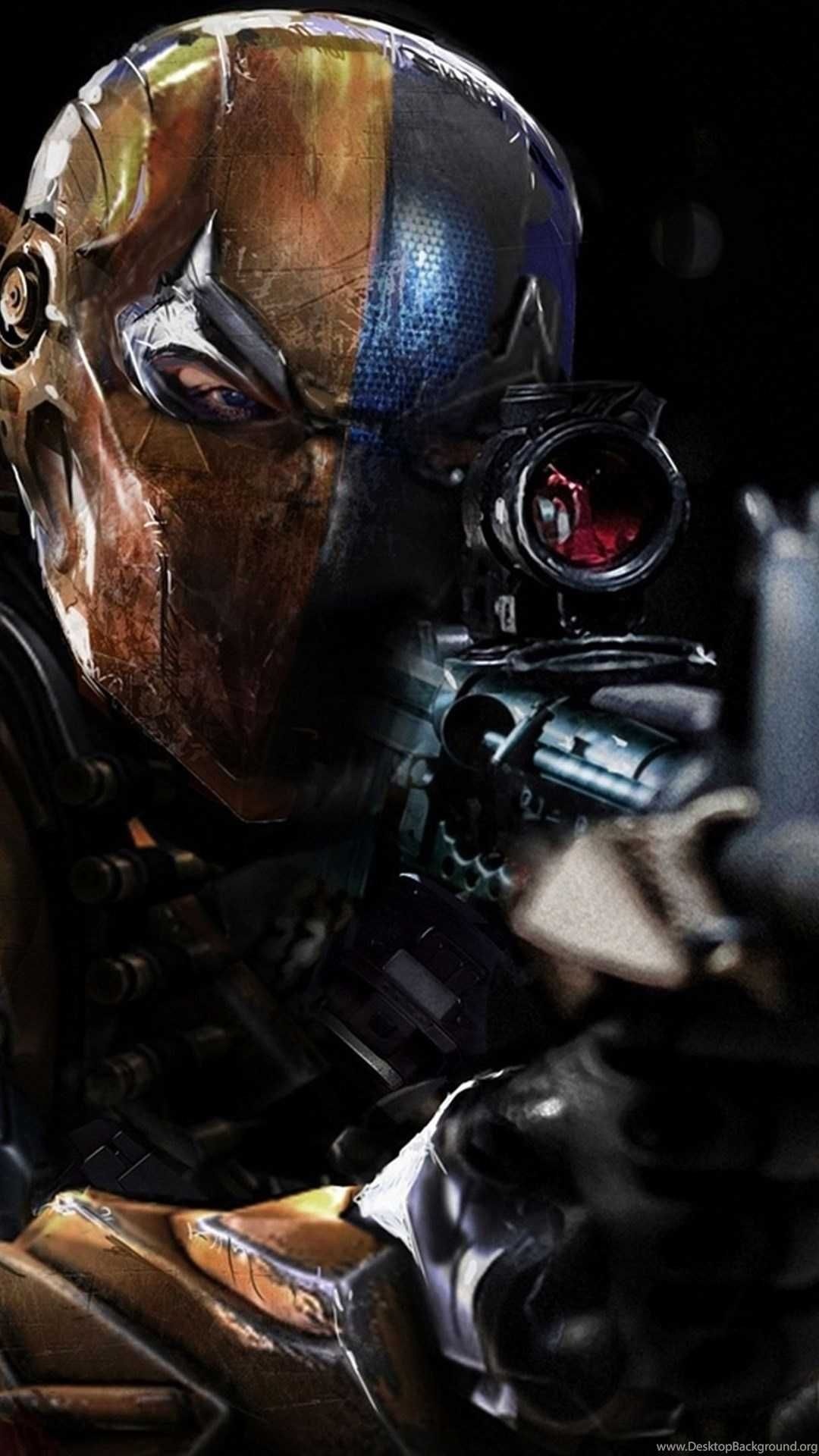 Deathstroke, Wallpaper, iPhone, Supervillain, 1080x1920 Full HD Phone