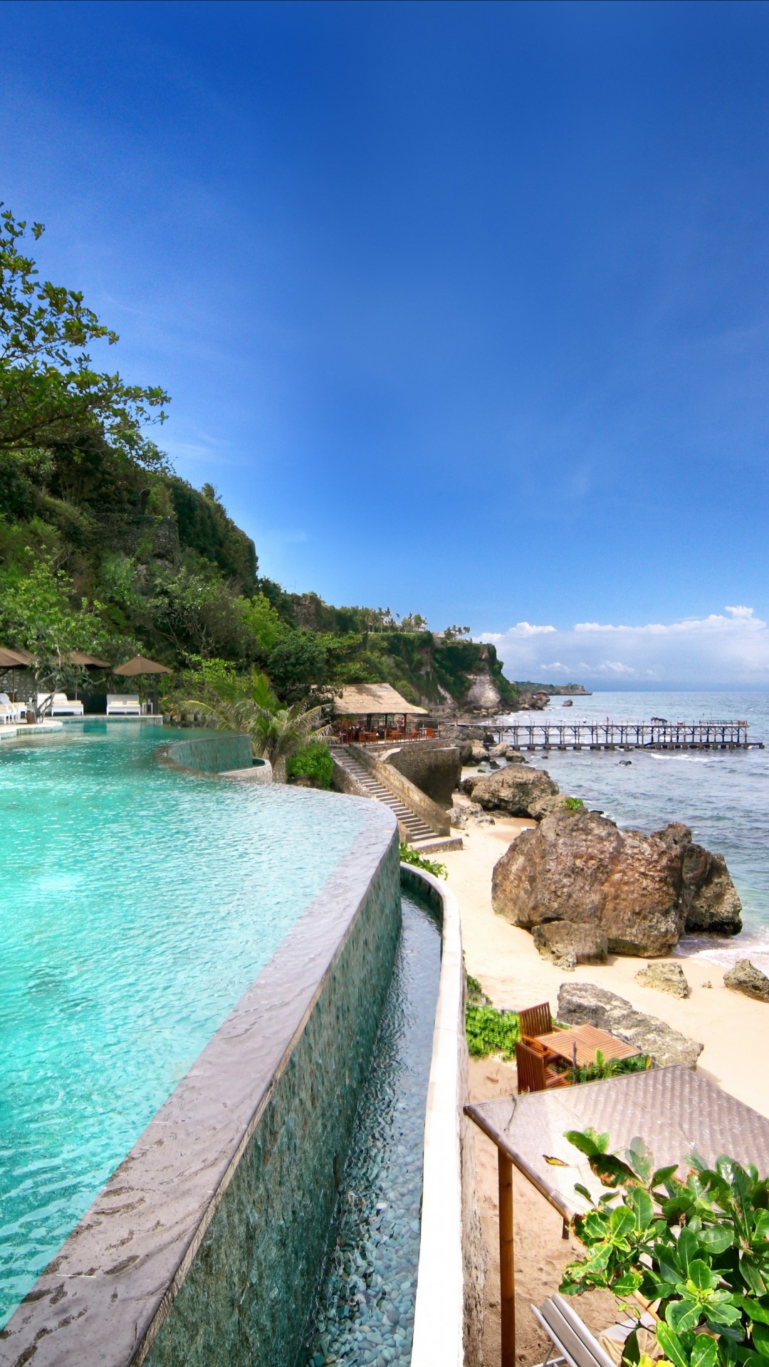Ayana resort and spa Bali, Best hotels, Vacation paradise, Relaxing pool, 1080x1920 Full HD Phone