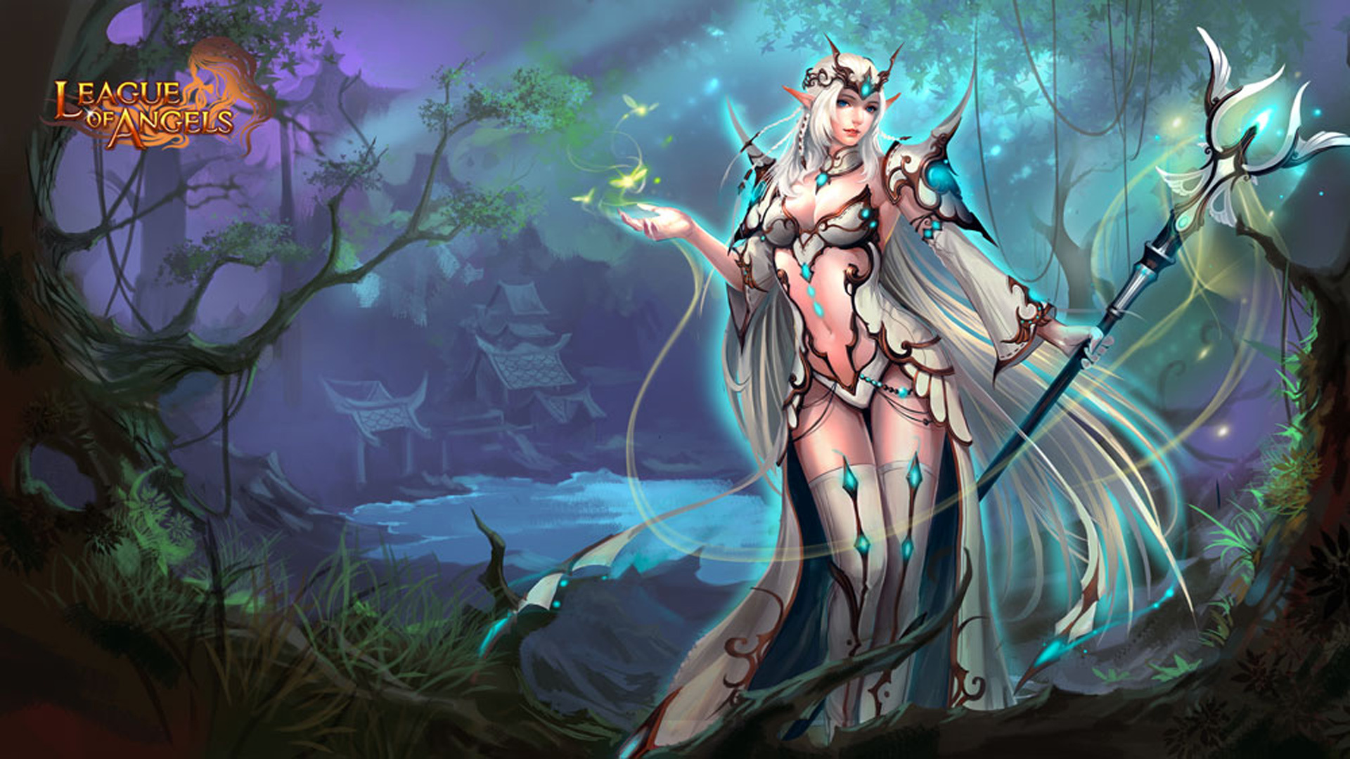 Lunar Priestess, League of Angels Wallpaper, 1920x1080 Full HD Desktop