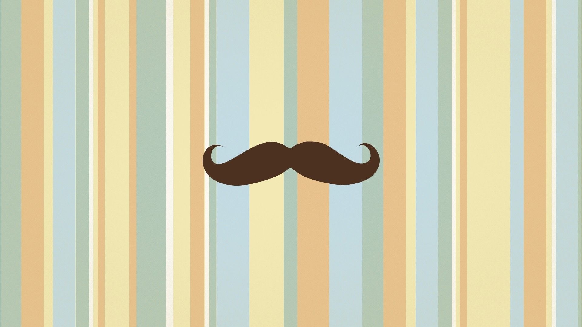 Galaxy Mustache, Cool vibes, Trendy design, Fashionable wallpaper, 1920x1080 Full HD Desktop
