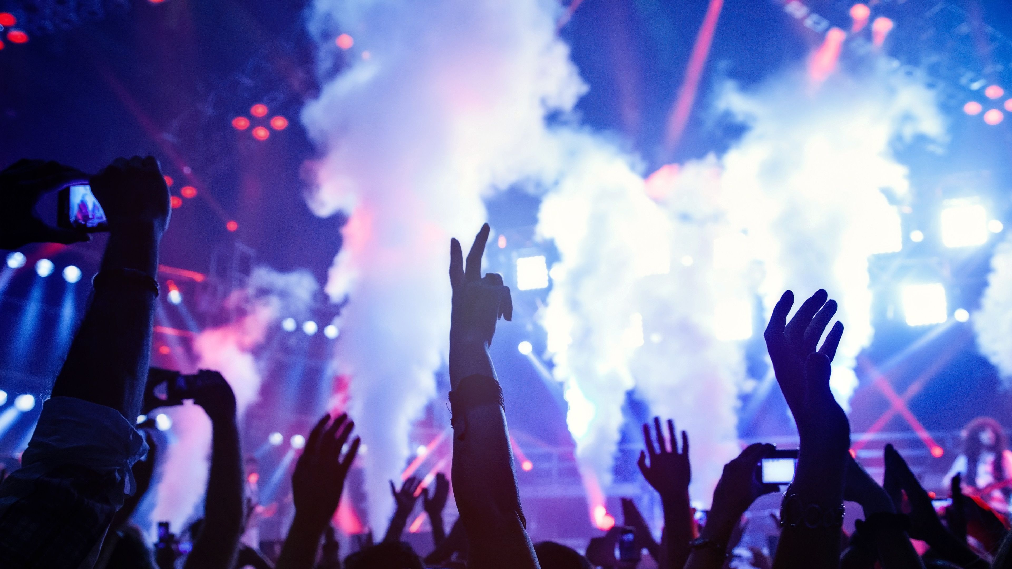 Smoke, Discotheque Wallpaper, 3840x2160 4K Desktop