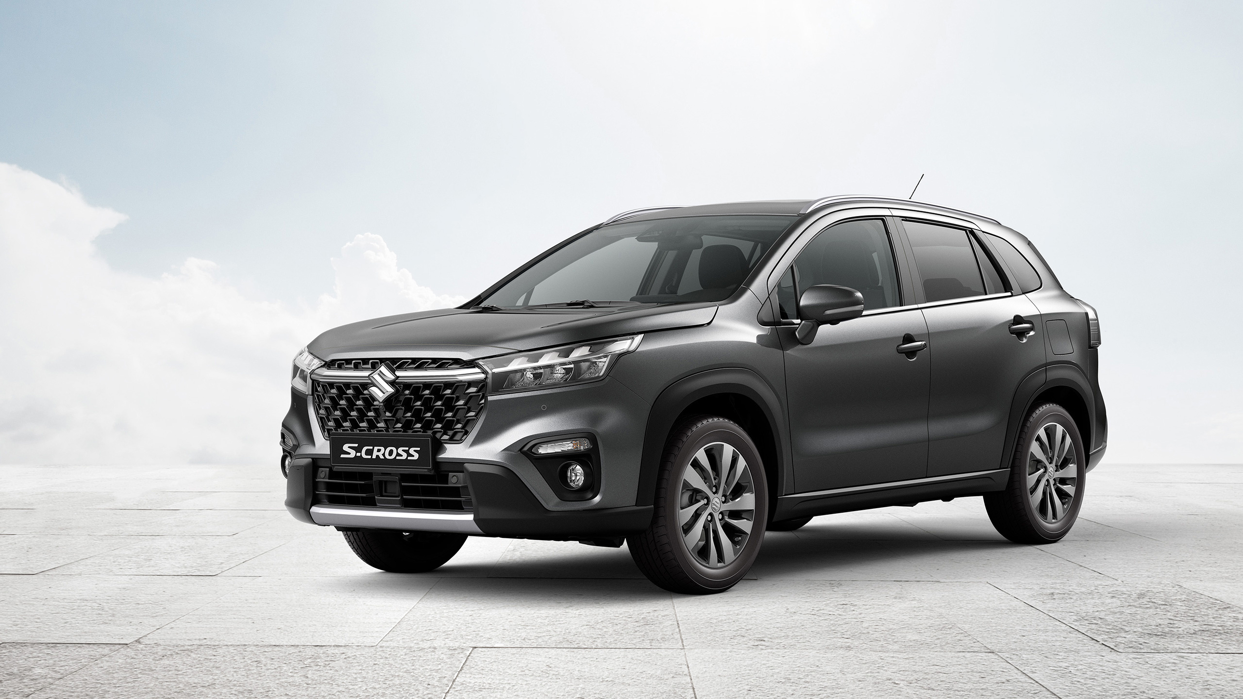 Suzuki S-Cross, Stylish car model, Automotive photography, Auto dealership, 2560x1440 HD Desktop