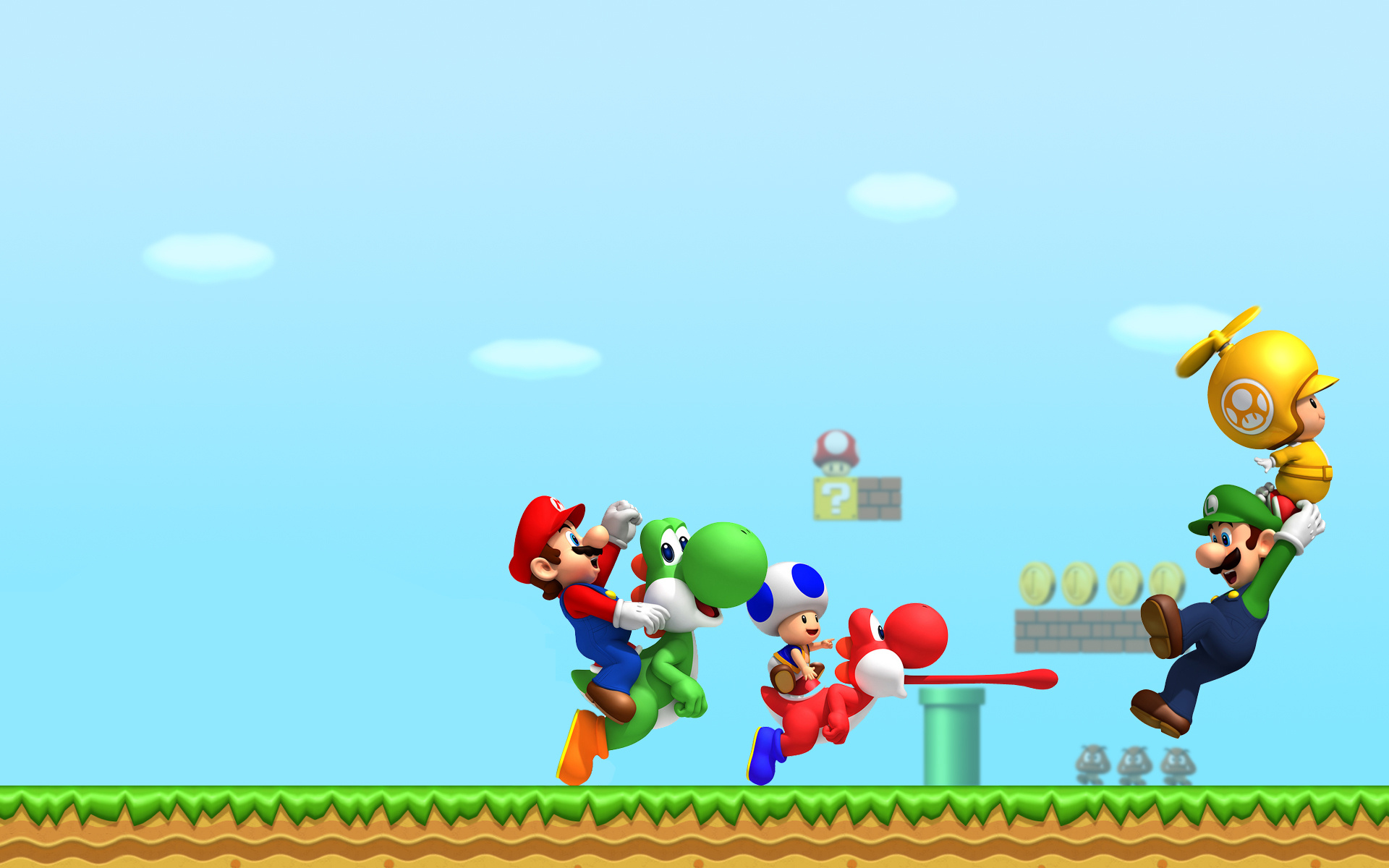 New Super Mario Bros. Wii, Mario Bros. Wallpaper, 1920x1200 HD Desktop