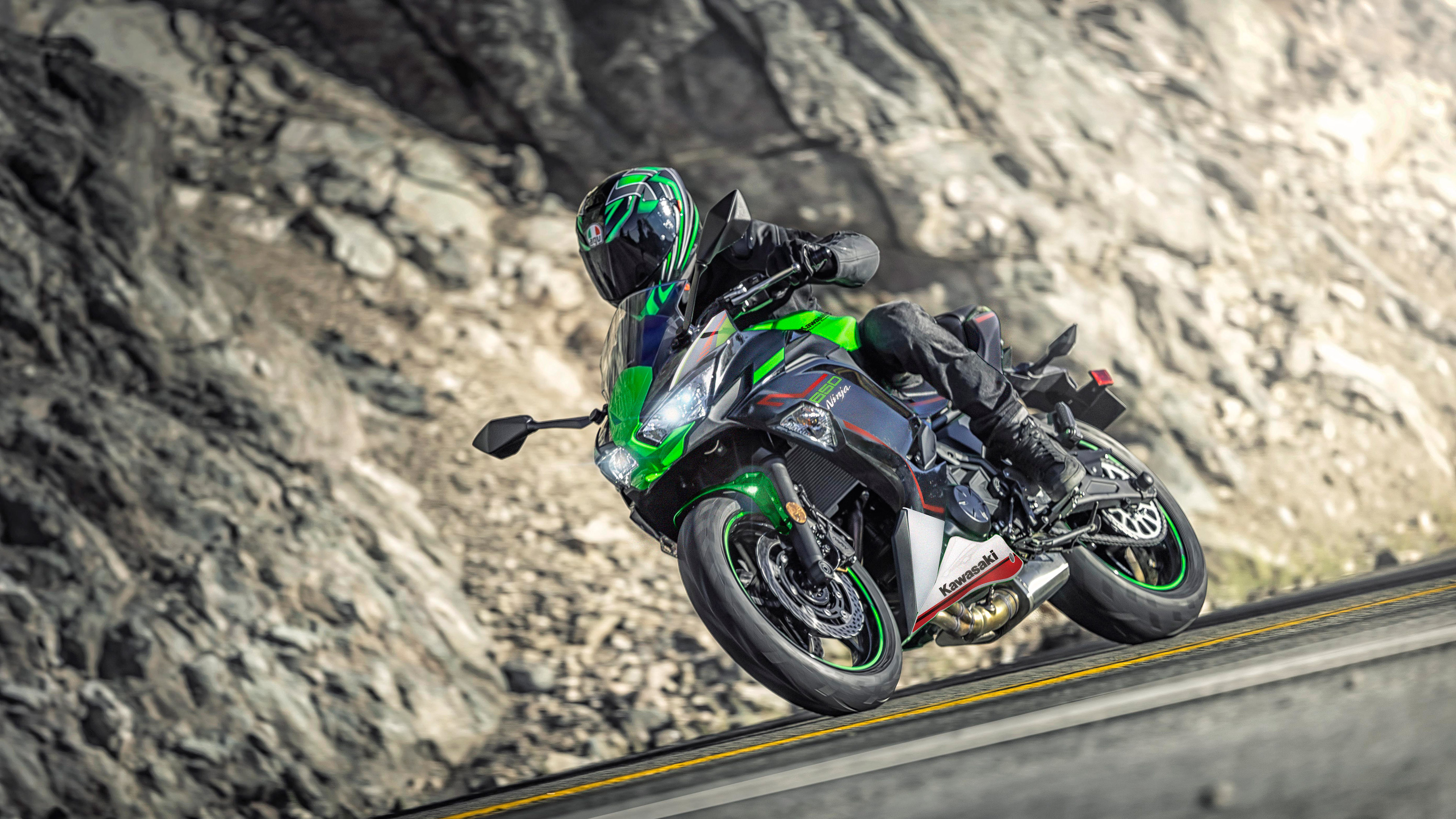 Kawasaki Ninja 650, Ultimate street bike, Incredible power, Unparalleled agility, 3840x2160 4K Desktop