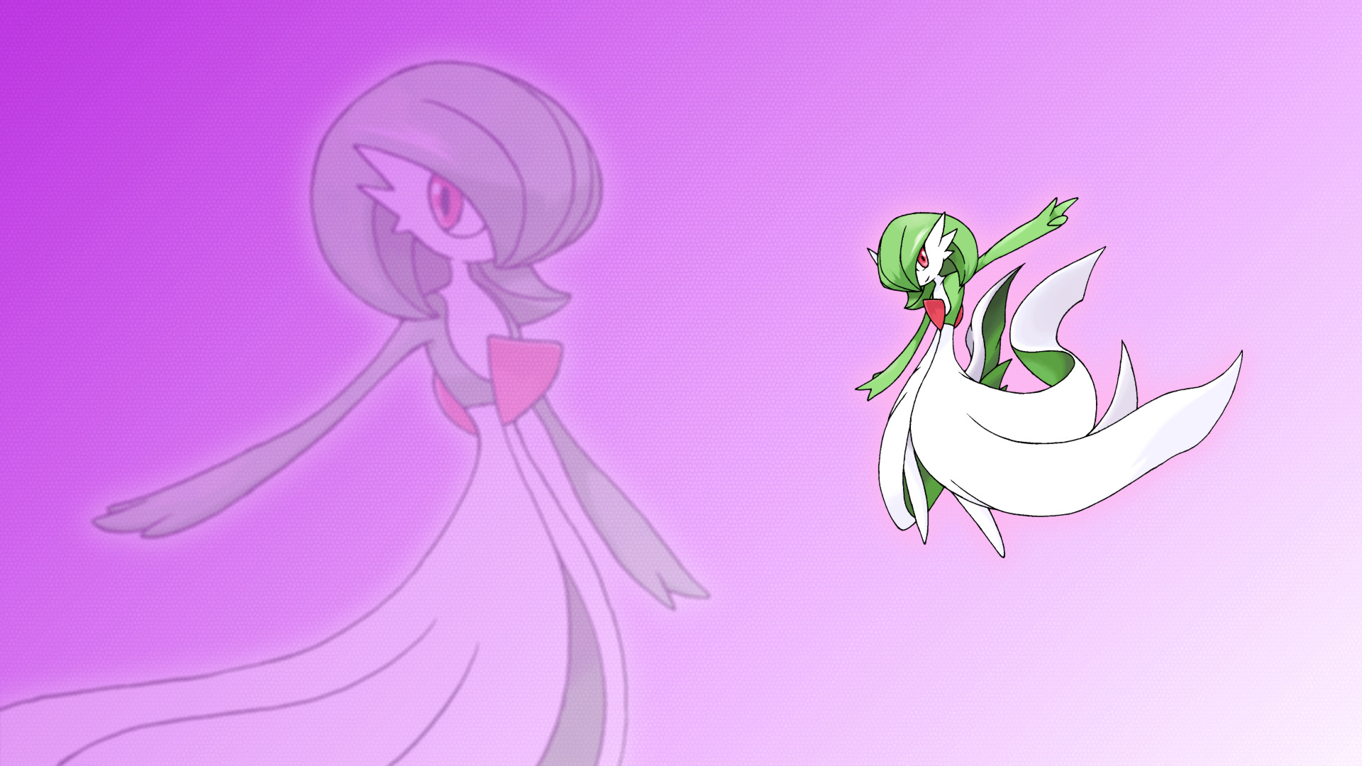 Breathtaking widescreen, Gardevoir's enchanting presence, Gaming masterpiece, Spellbinding aura, 1920x1080 Full HD Desktop