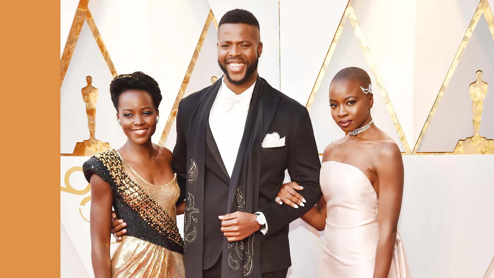 Winston Duke, Oscars 2018, Red carpet, Black Panther's cast, 1920x1080 Full HD Desktop