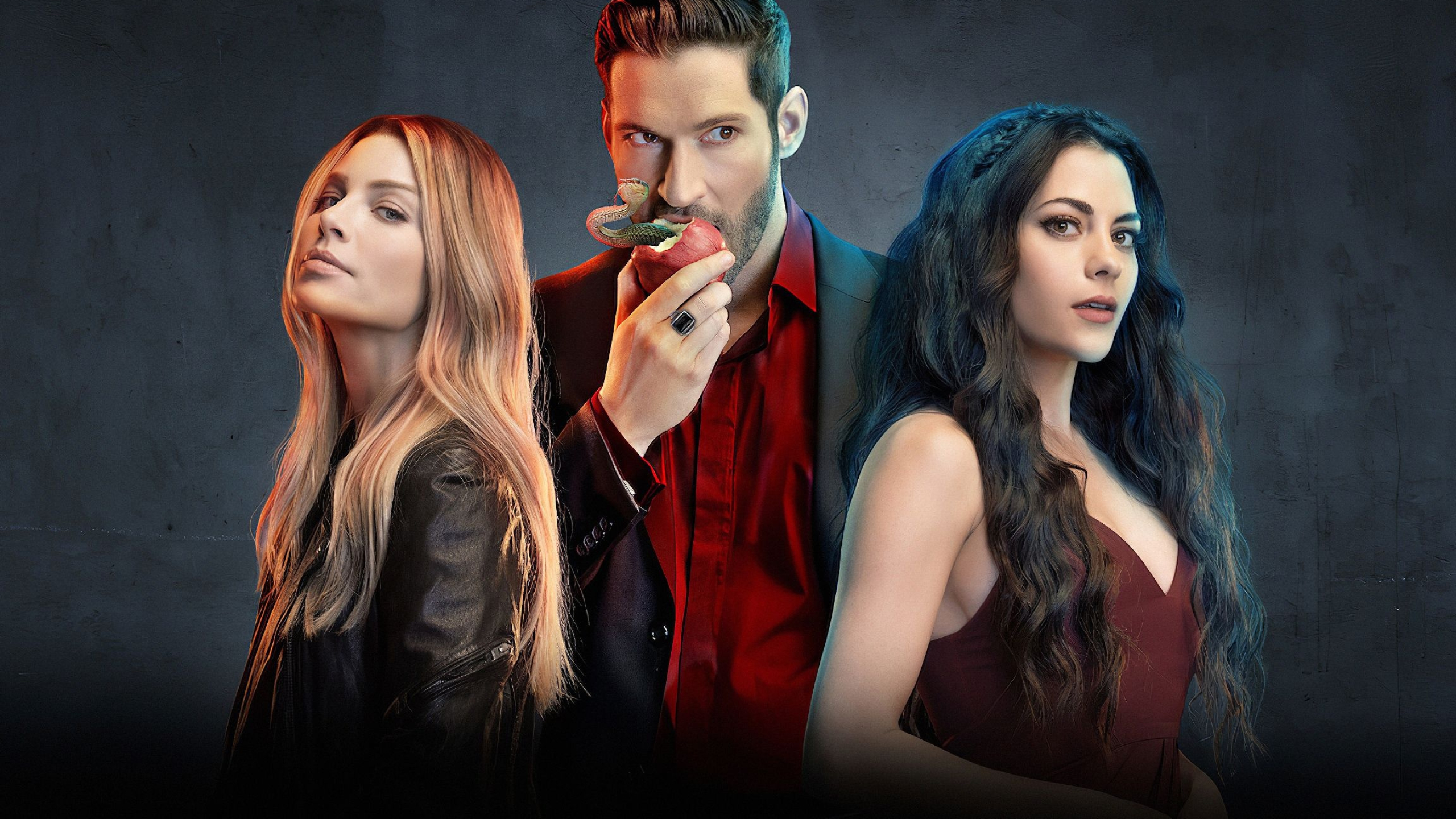 Inbar Lavi, Lauren German, and Tom Ellis, Lucifer Wallpaper, 2560x1440 HD Desktop