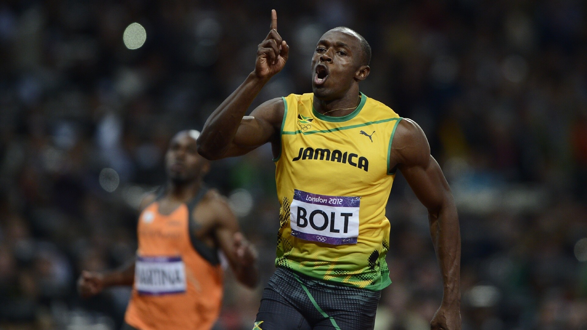 Usain Bolt, 4K Ultra HD wallpaper, Olympic sprinter, Lightning speed, 1920x1080 Full HD Desktop
