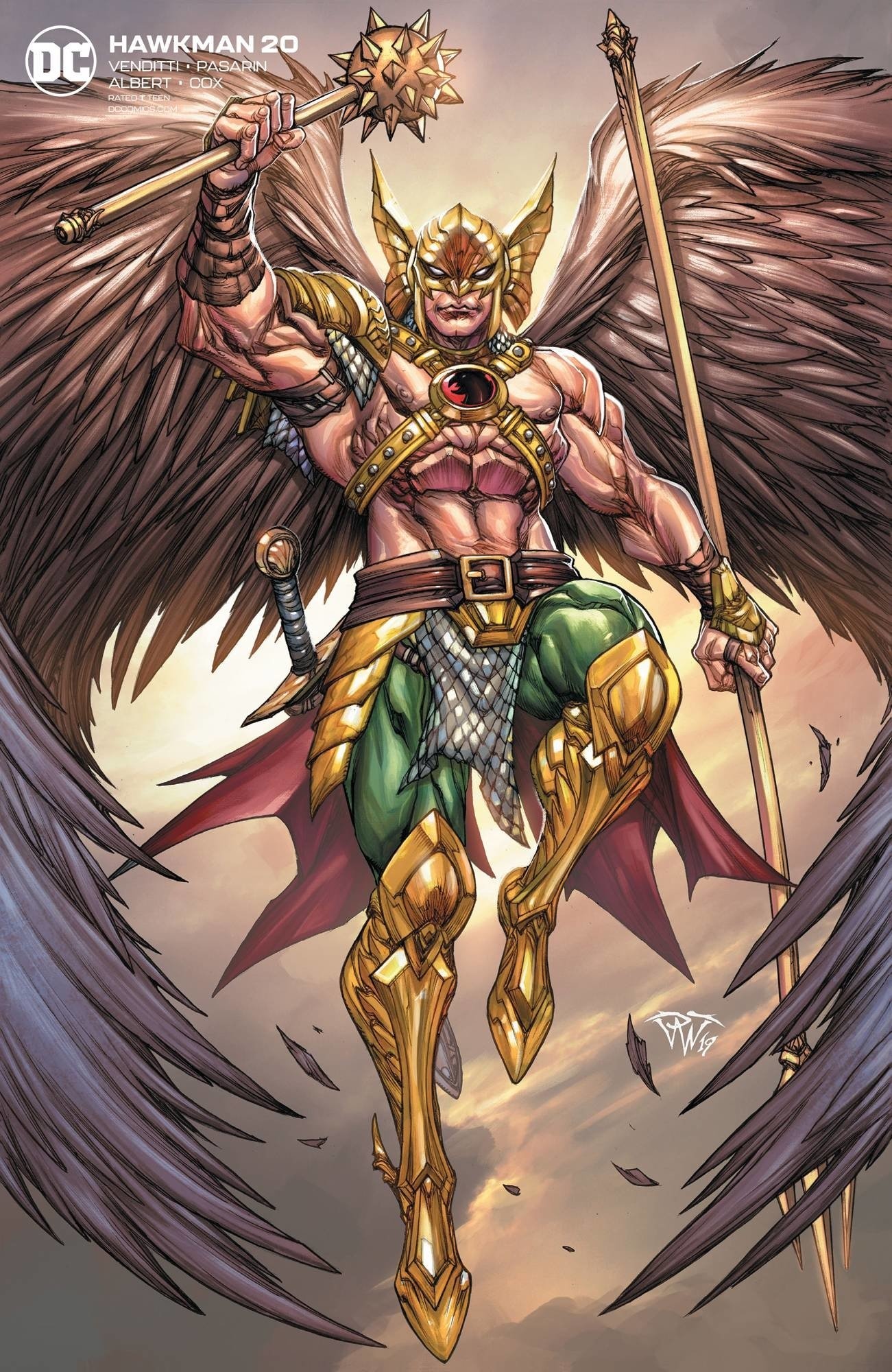 Hawkman, Art, Comics, Superhero, 1310x2000 HD Phone