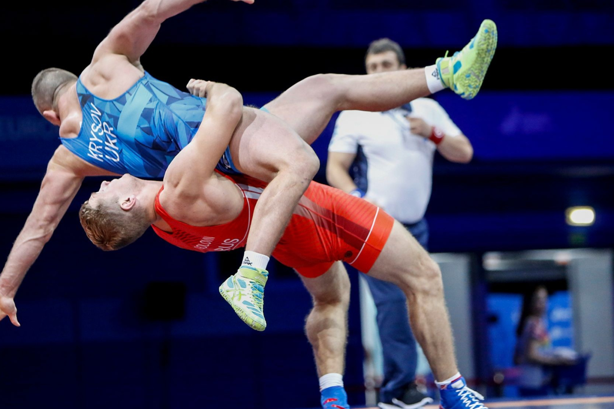 Aleksander Golovin vs Nikolai Krysov, Wrestling Wallpaper, 2050x1370 HD Desktop